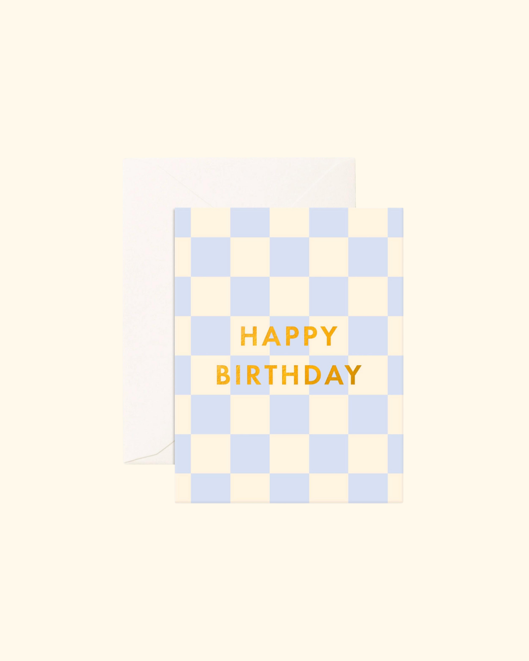 Fox & Fallow ~ Birthday Powder Check Greeting Card