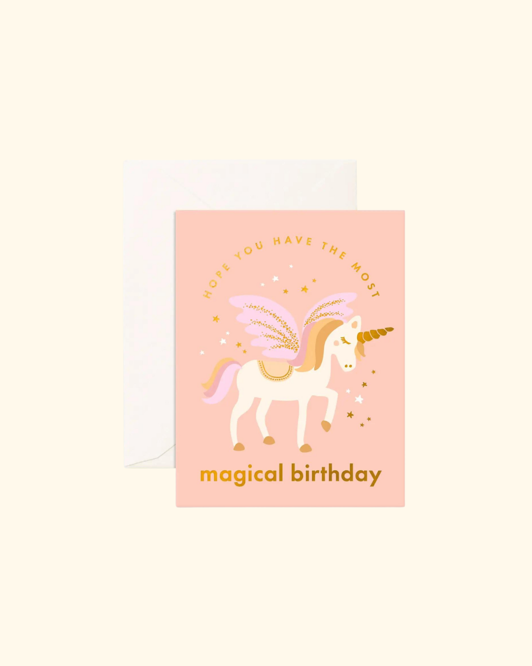 Fox & Fallow ~ Magical Birthday Unicorn Greeting Card