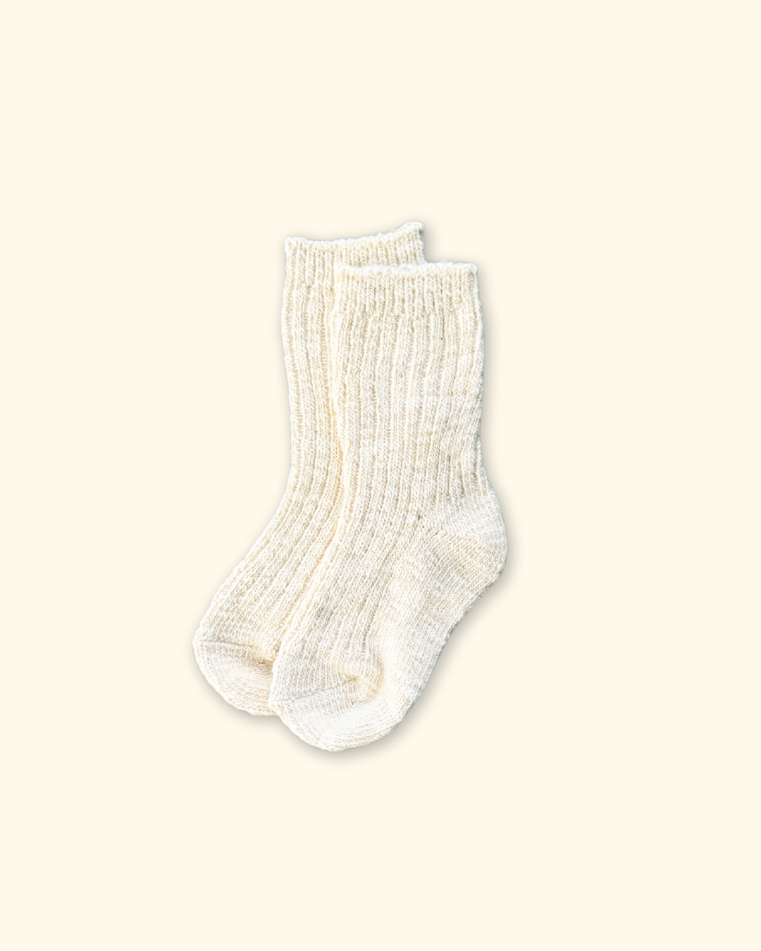 Grown ~ Chunky Rib Sock - Milk