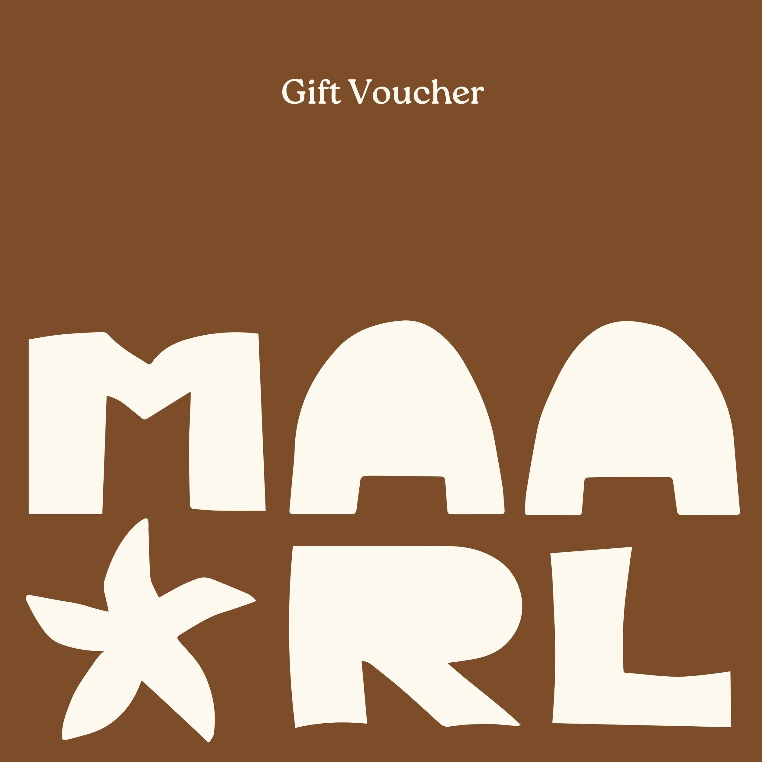 Maarl Gift Voucher – maarl-store - Main Image