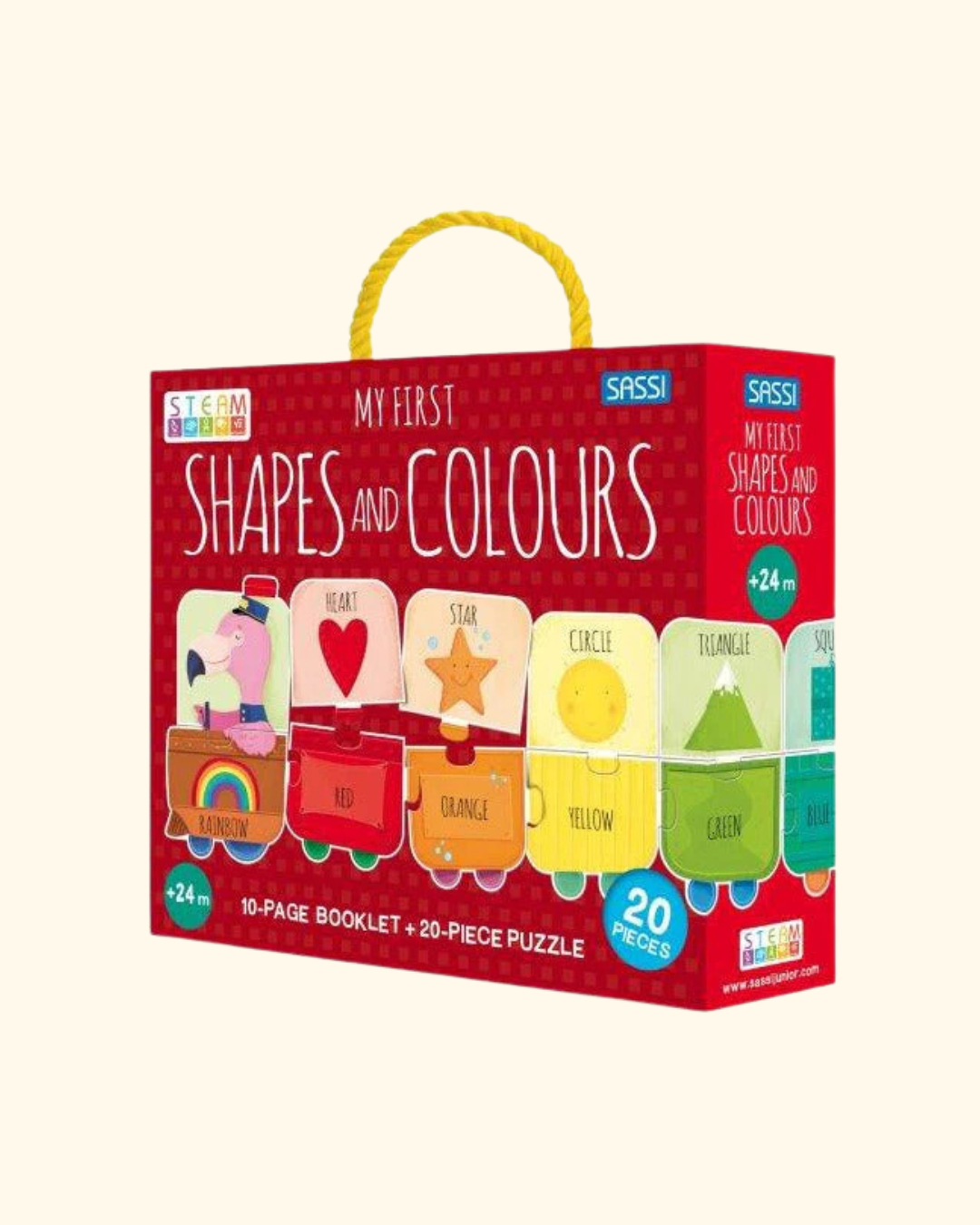 Sassi ~ My First Shapes and Colours STEAM Puzzle & Book Set