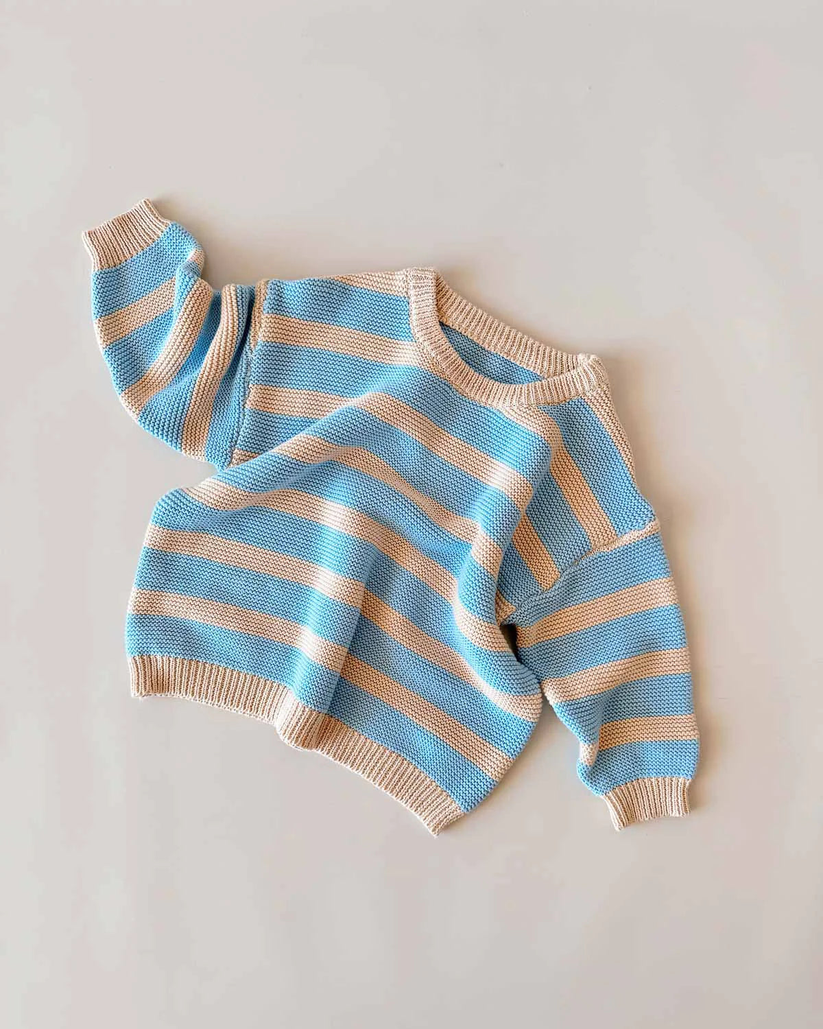 Cotton Knit jumper - Skye Stripe