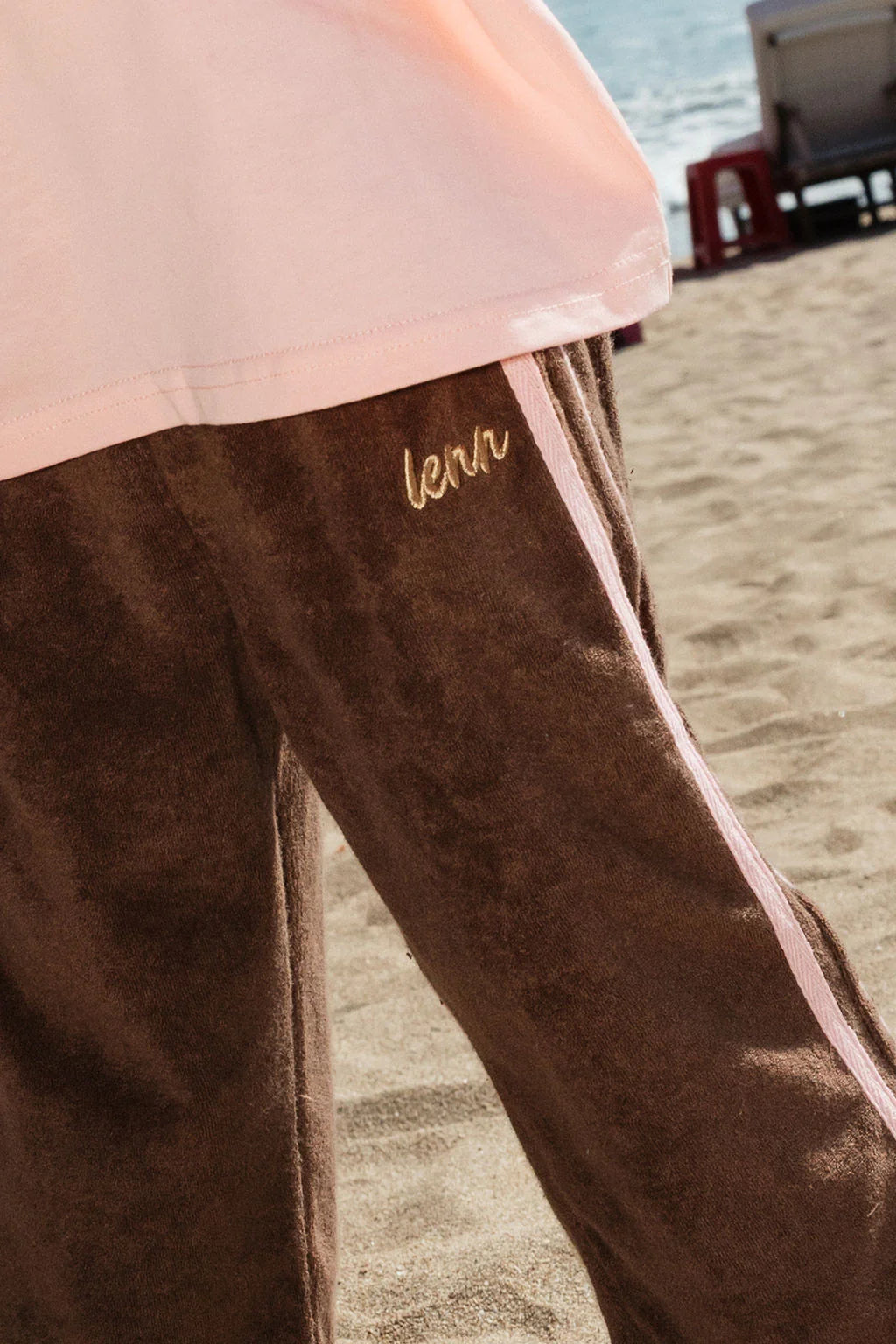Weekend Terry Pant - Choc
