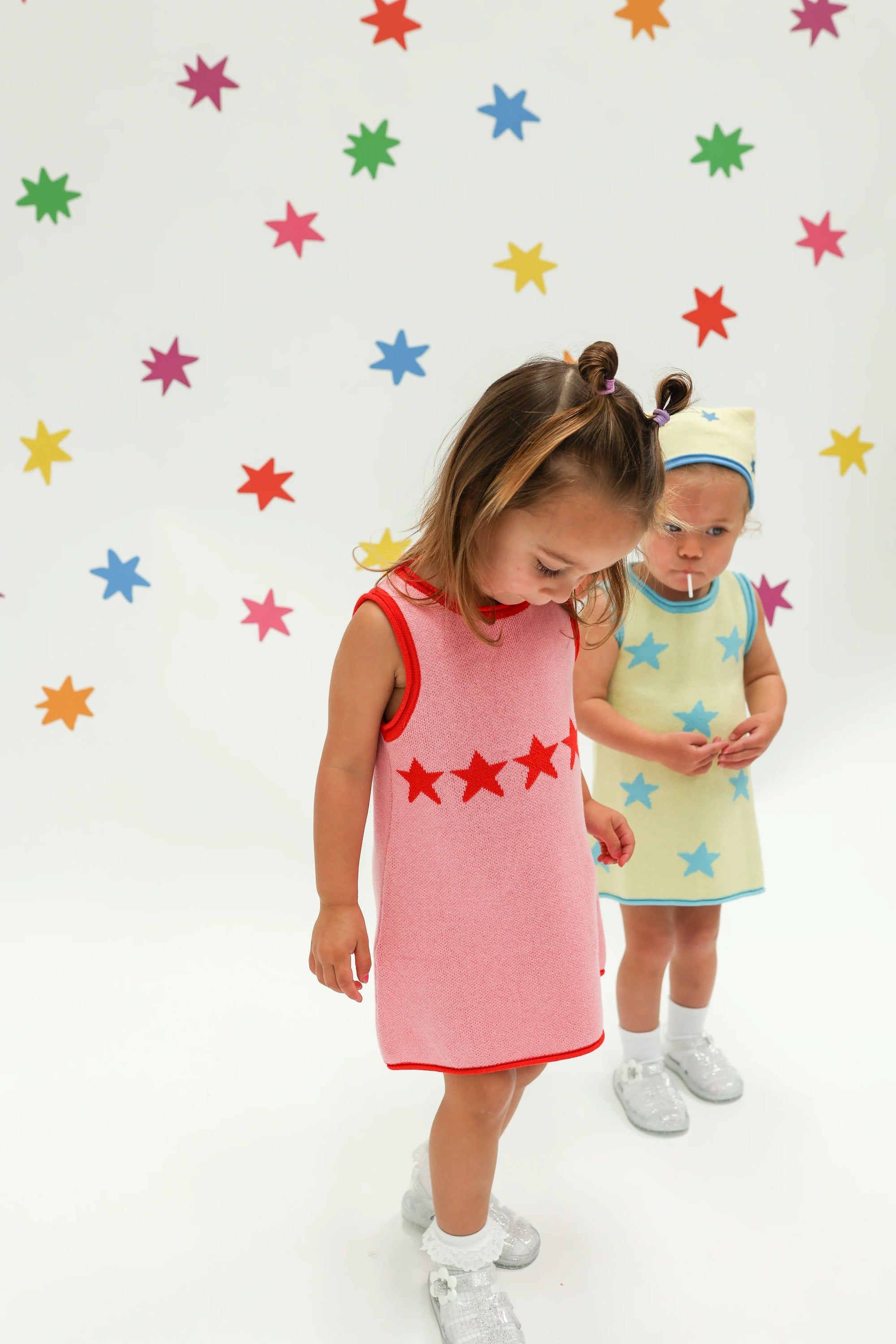 Stars Align Dress - Pink & Red