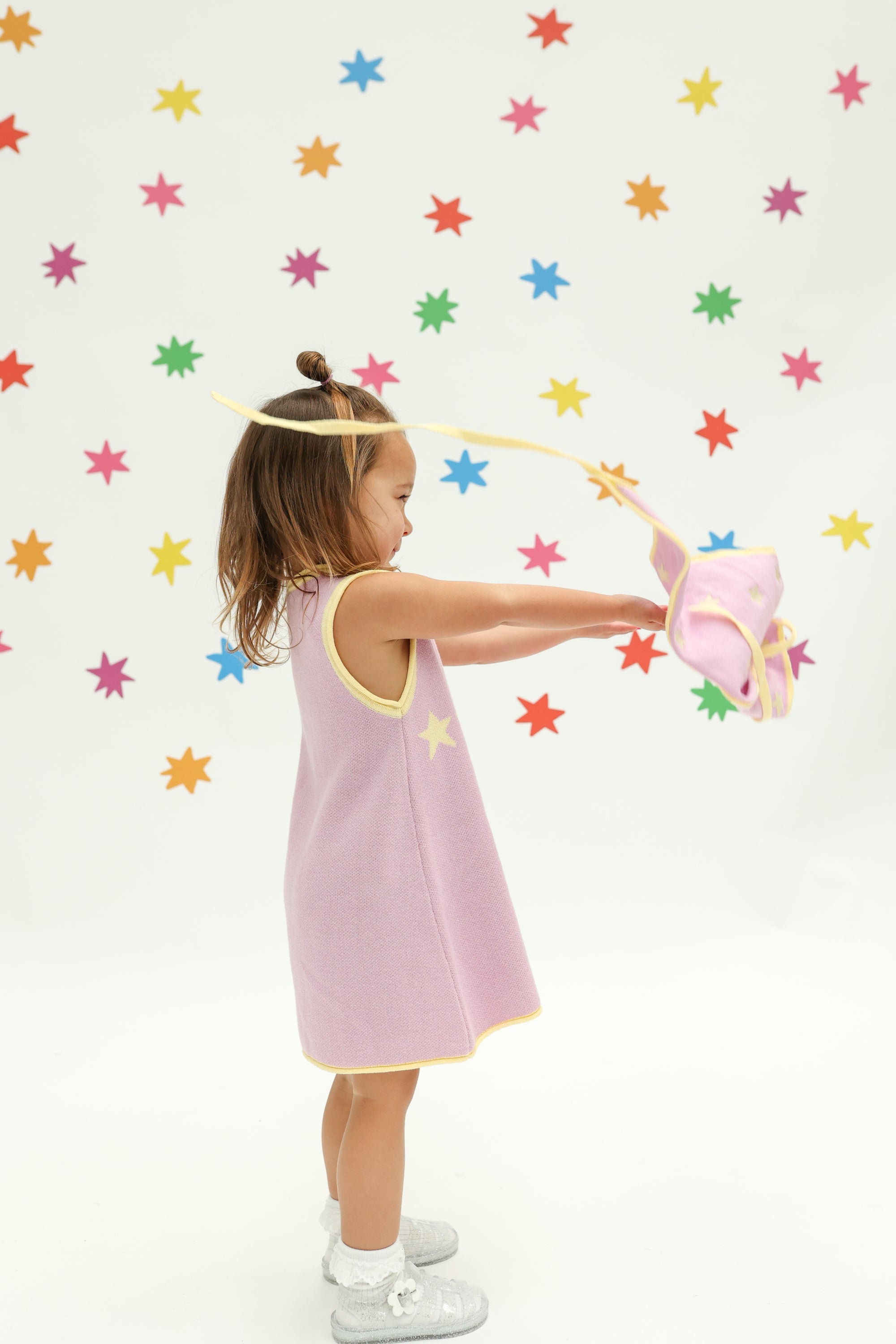 Stars Align Dress - Purple + Yellow