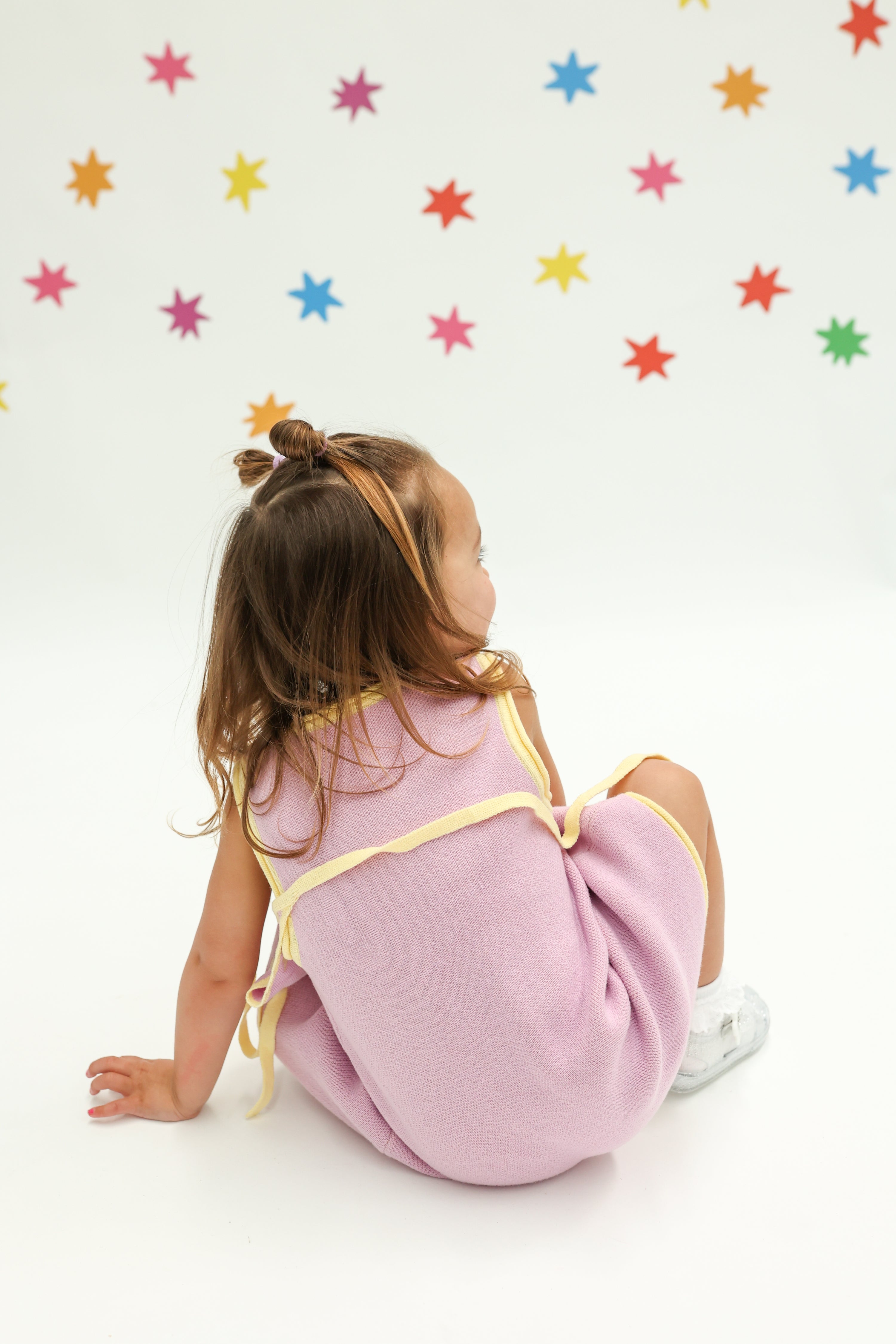 Stars Align Dress - Purple + Yellow