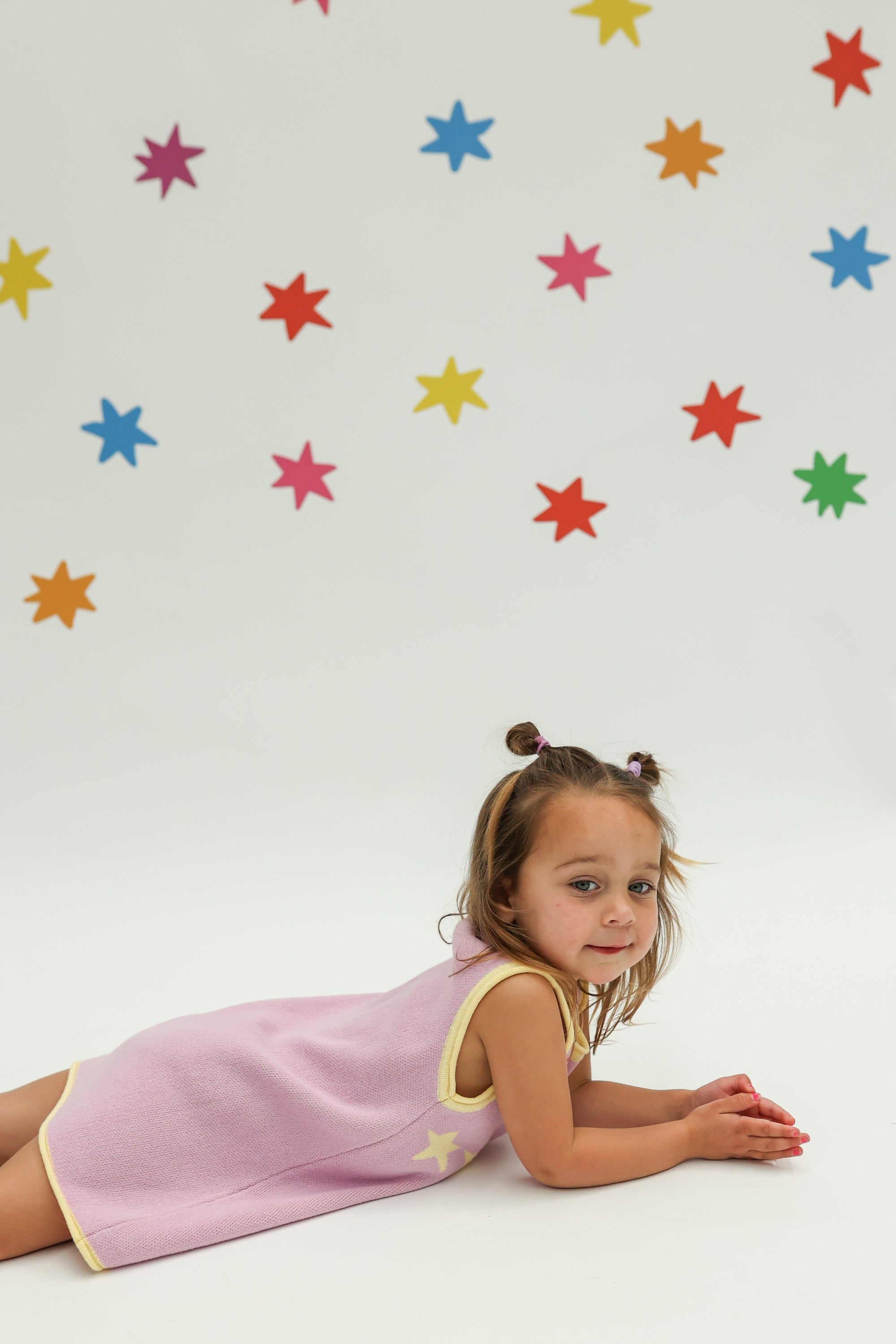 Stars Align Dress - Purple + Yellow