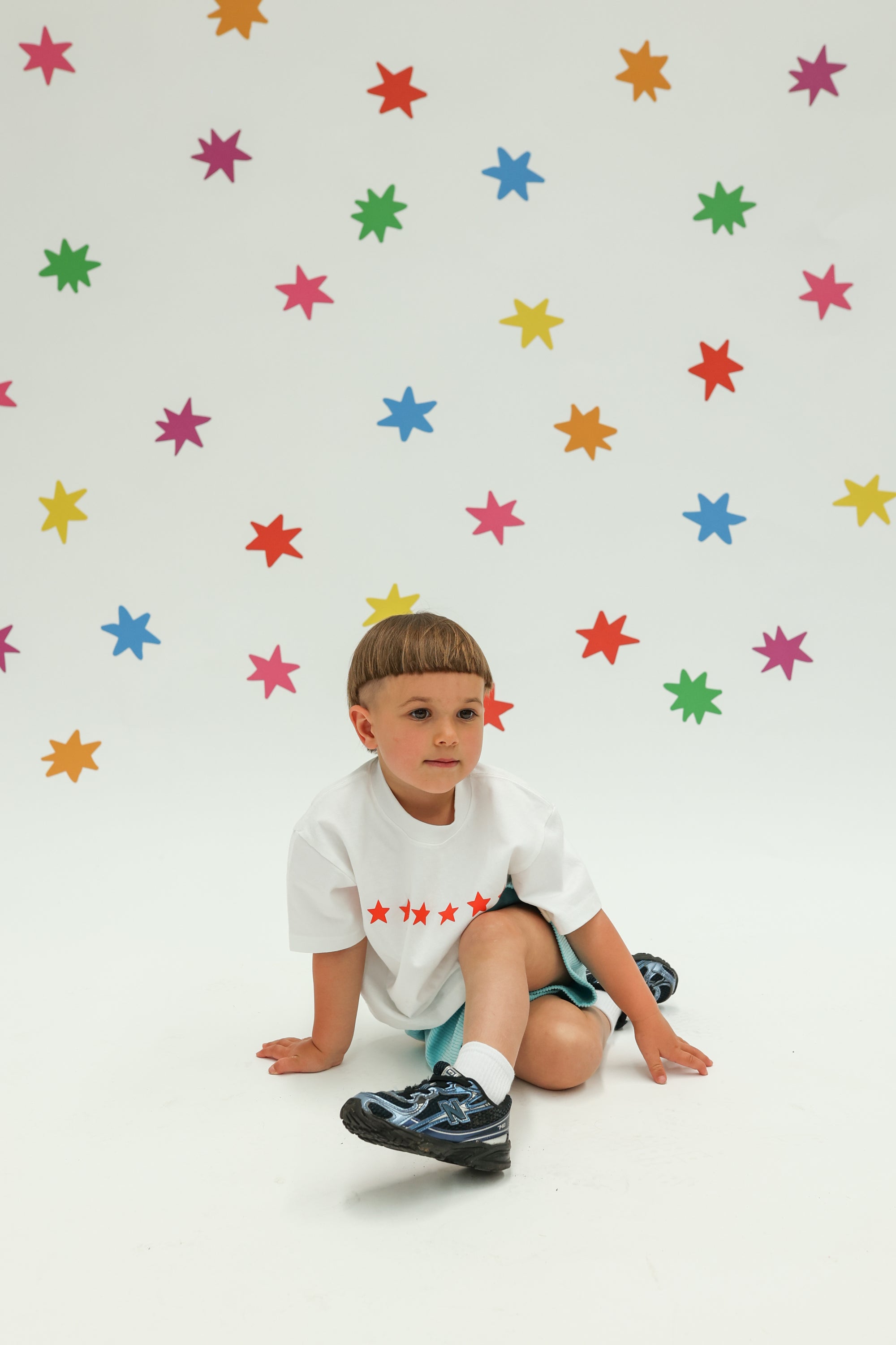 Stars Align Tee - White + Red