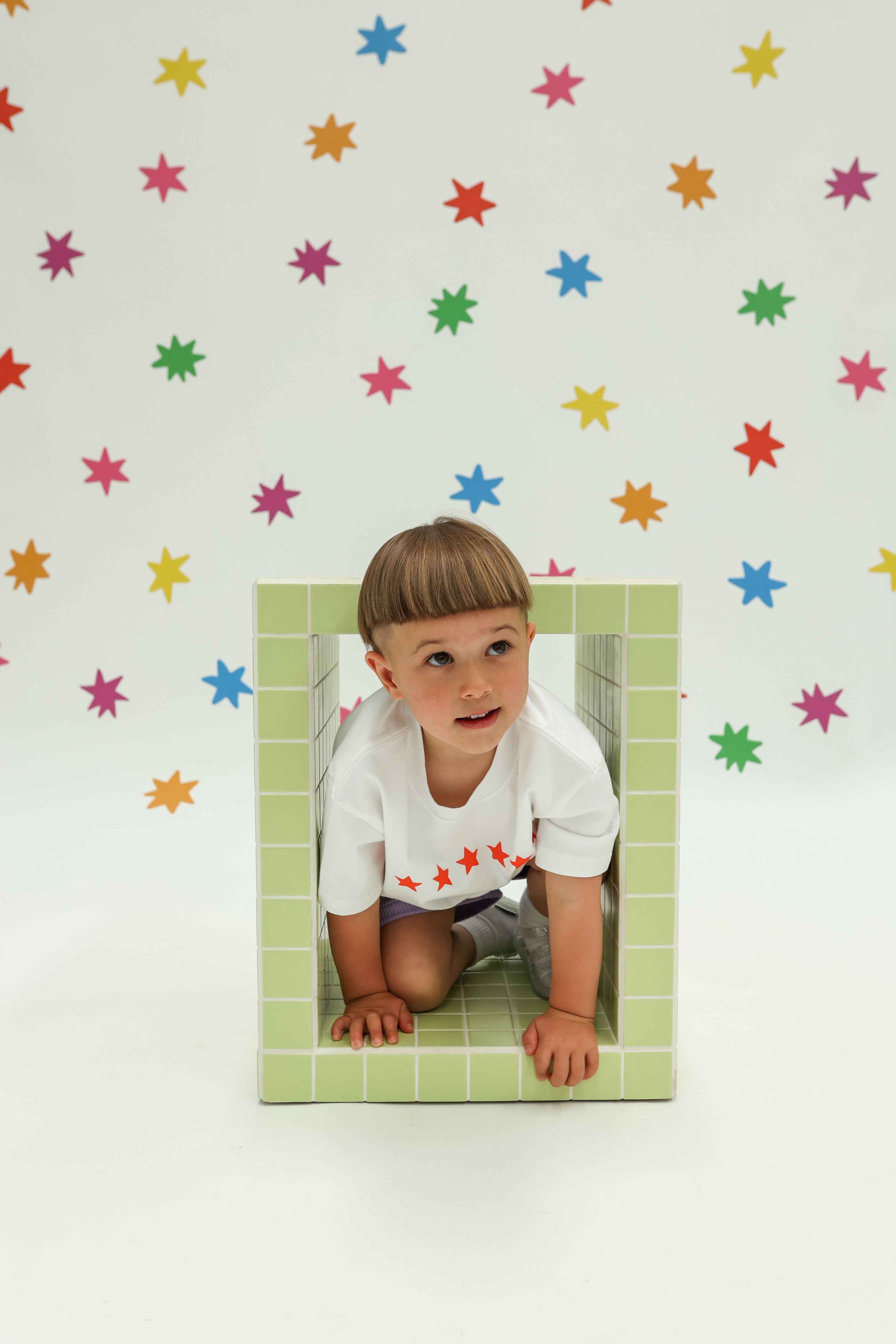 Stars Align Tee - White + Red