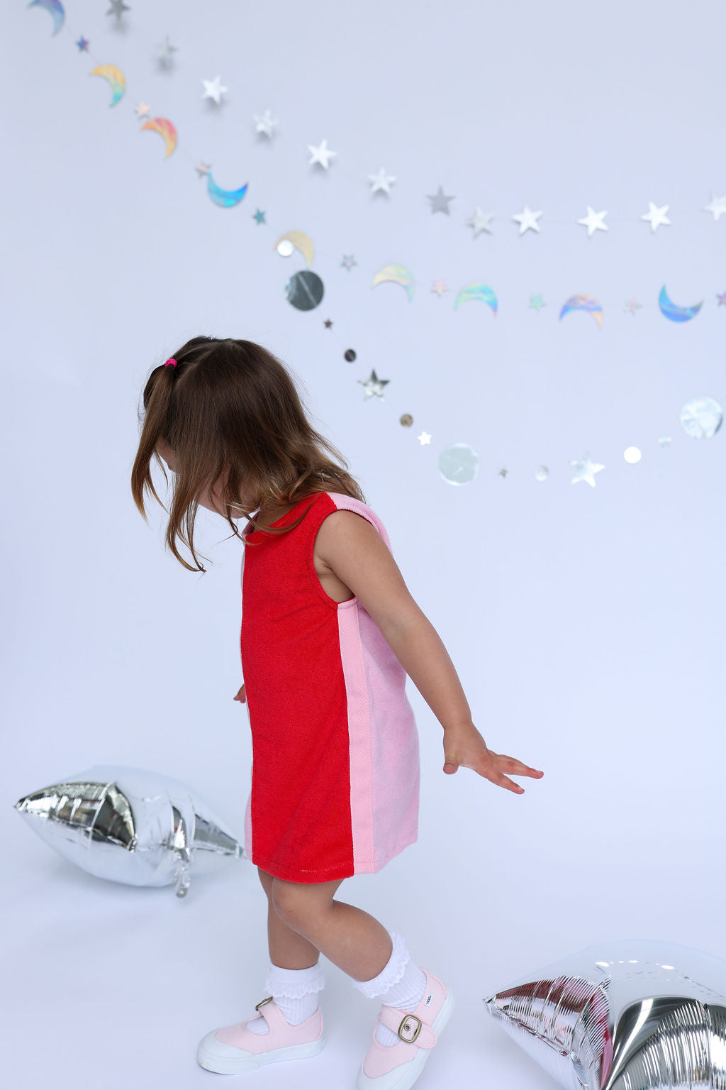 Lunar Dress - Red + Pink