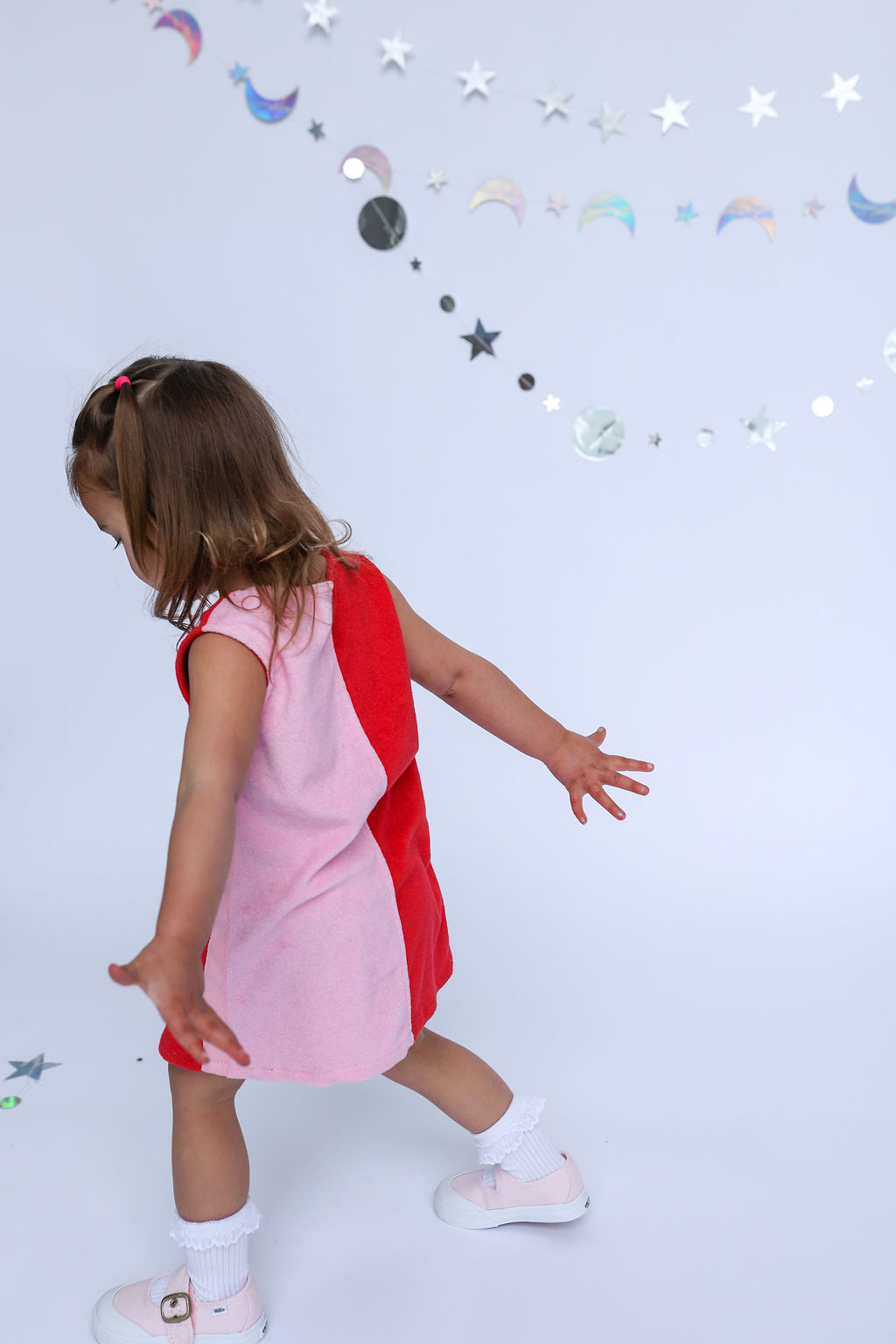 Lunar Dress - Red + Pink