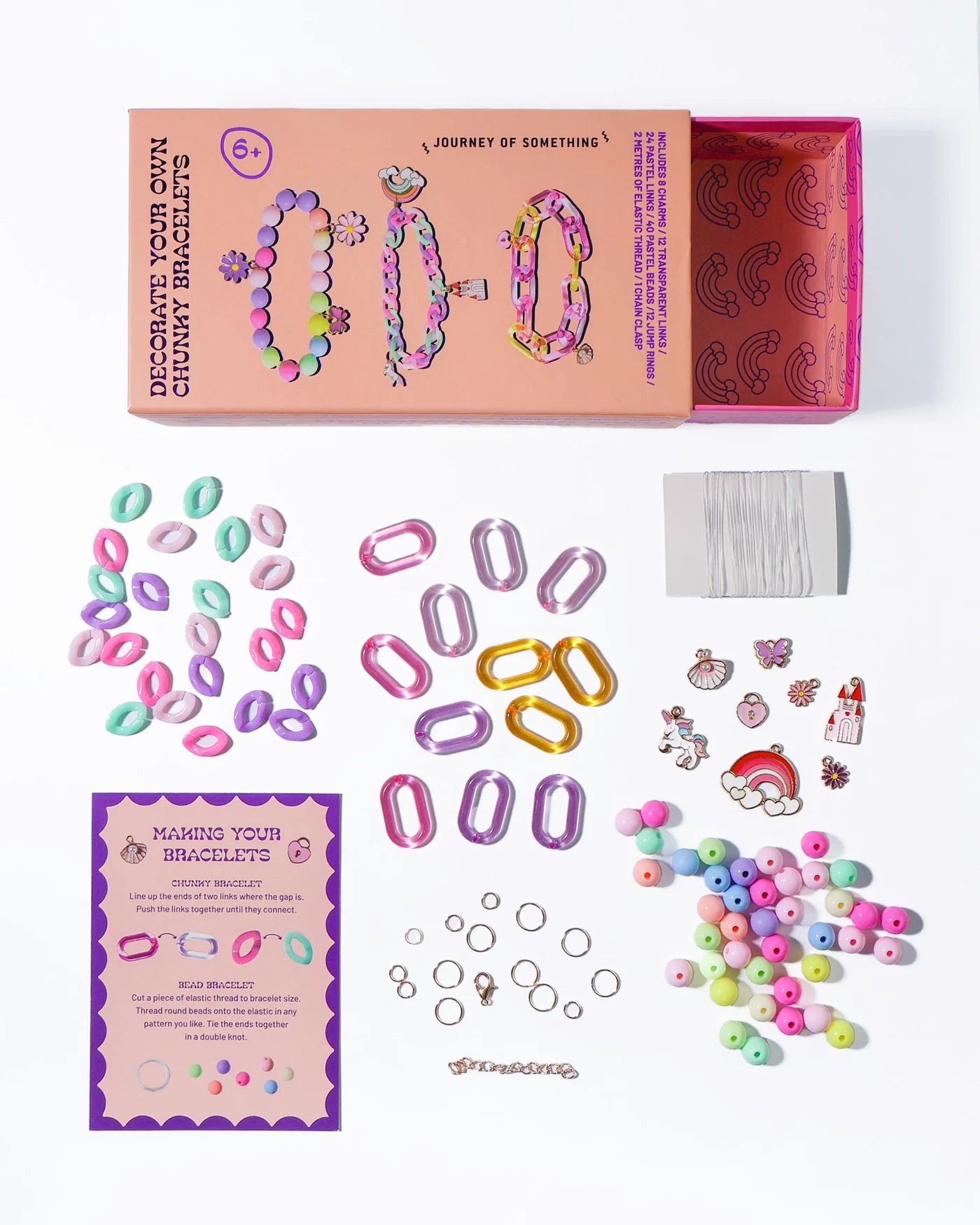 Decorate your own chunky bracelets