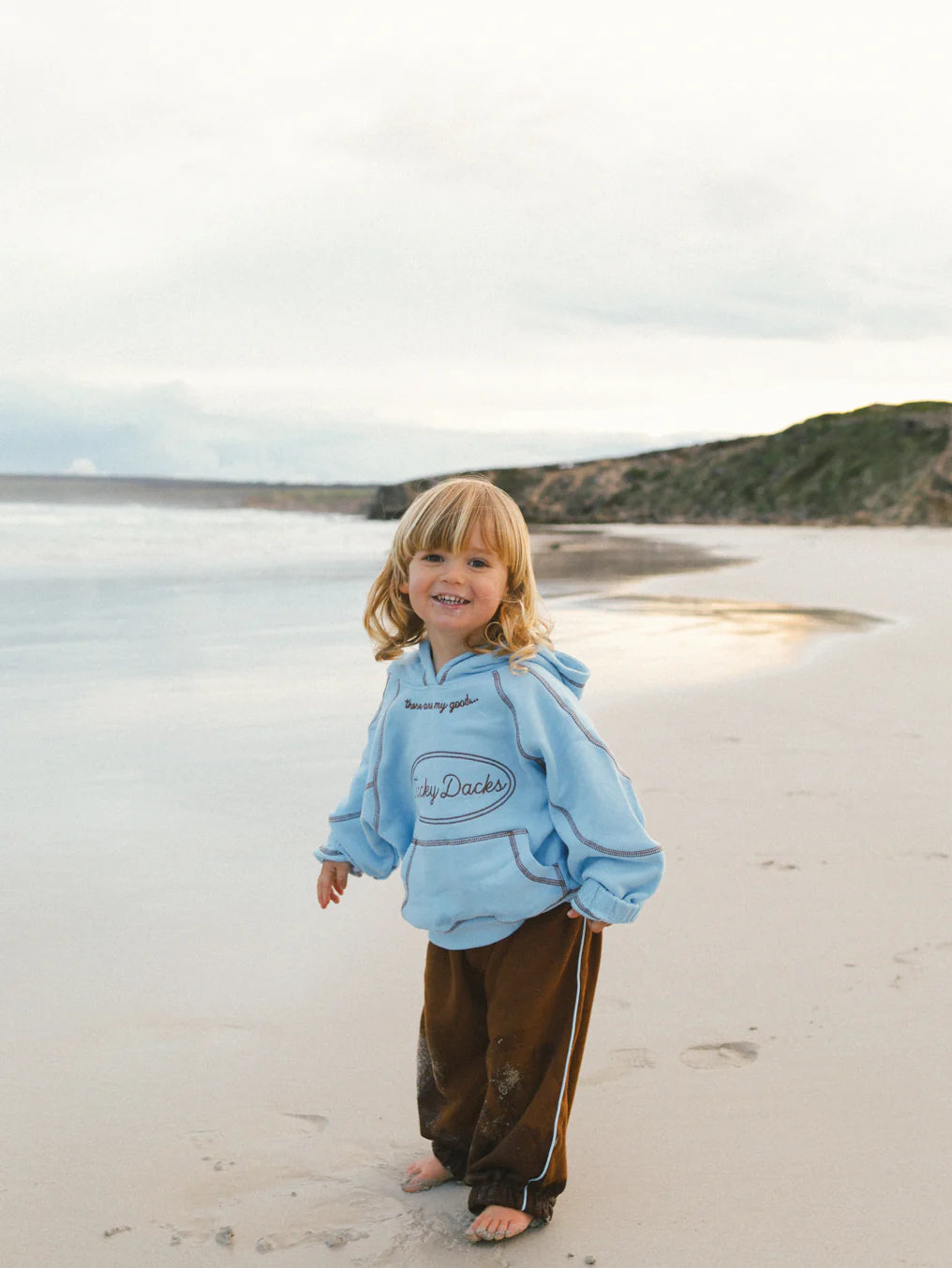 Good Tracky Dacks Blue Hoodie