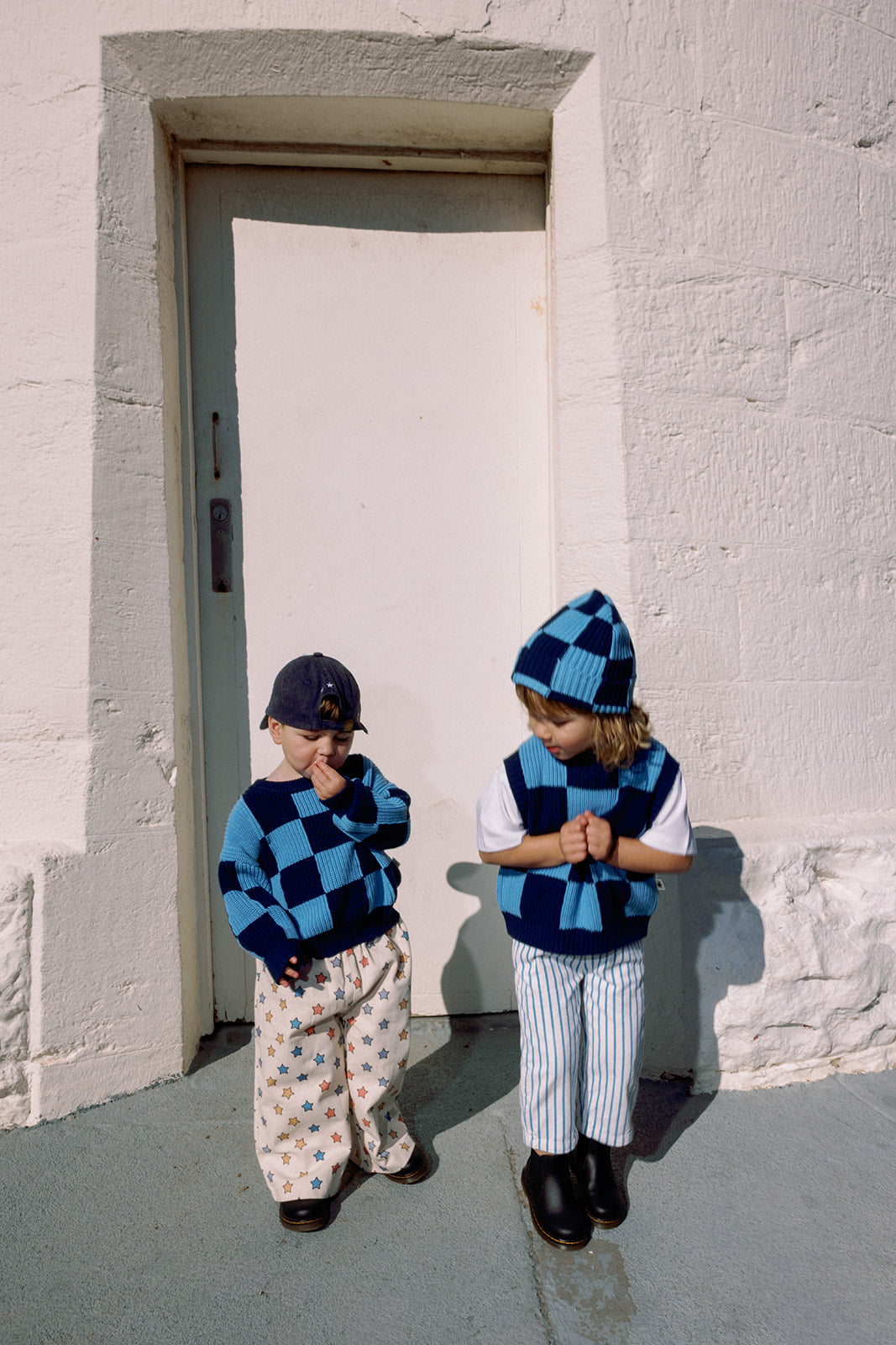 Nonno Vest - Light Blue + Dark Blue