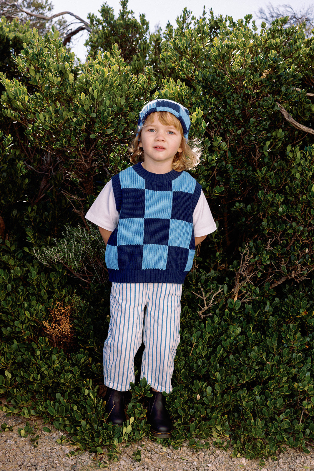 Nonno Vest - Light Blue + Dark Blue
