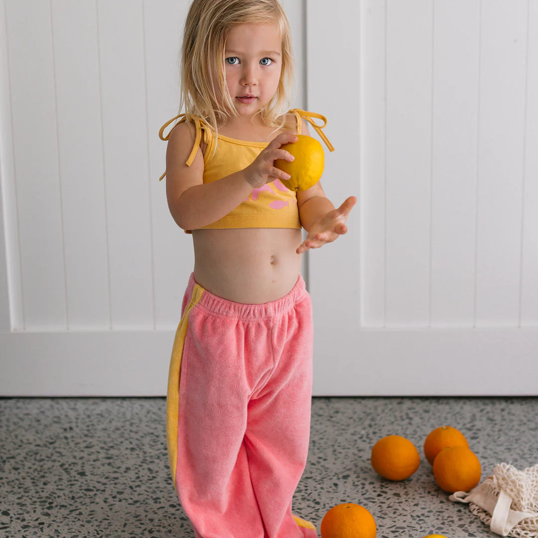 Ciao Tutti Wide Leg Pants Pink Icing / Golden Cream