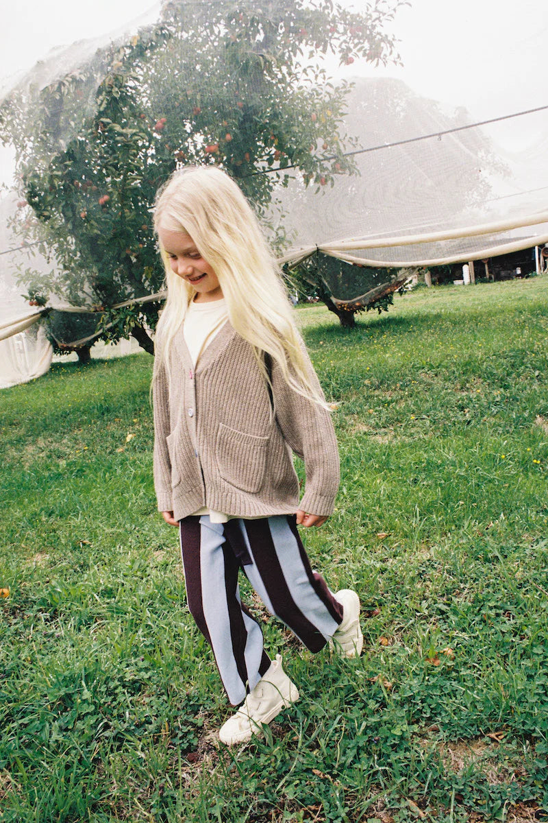 Organic Speckle Knit Cardigan - Oatmilk