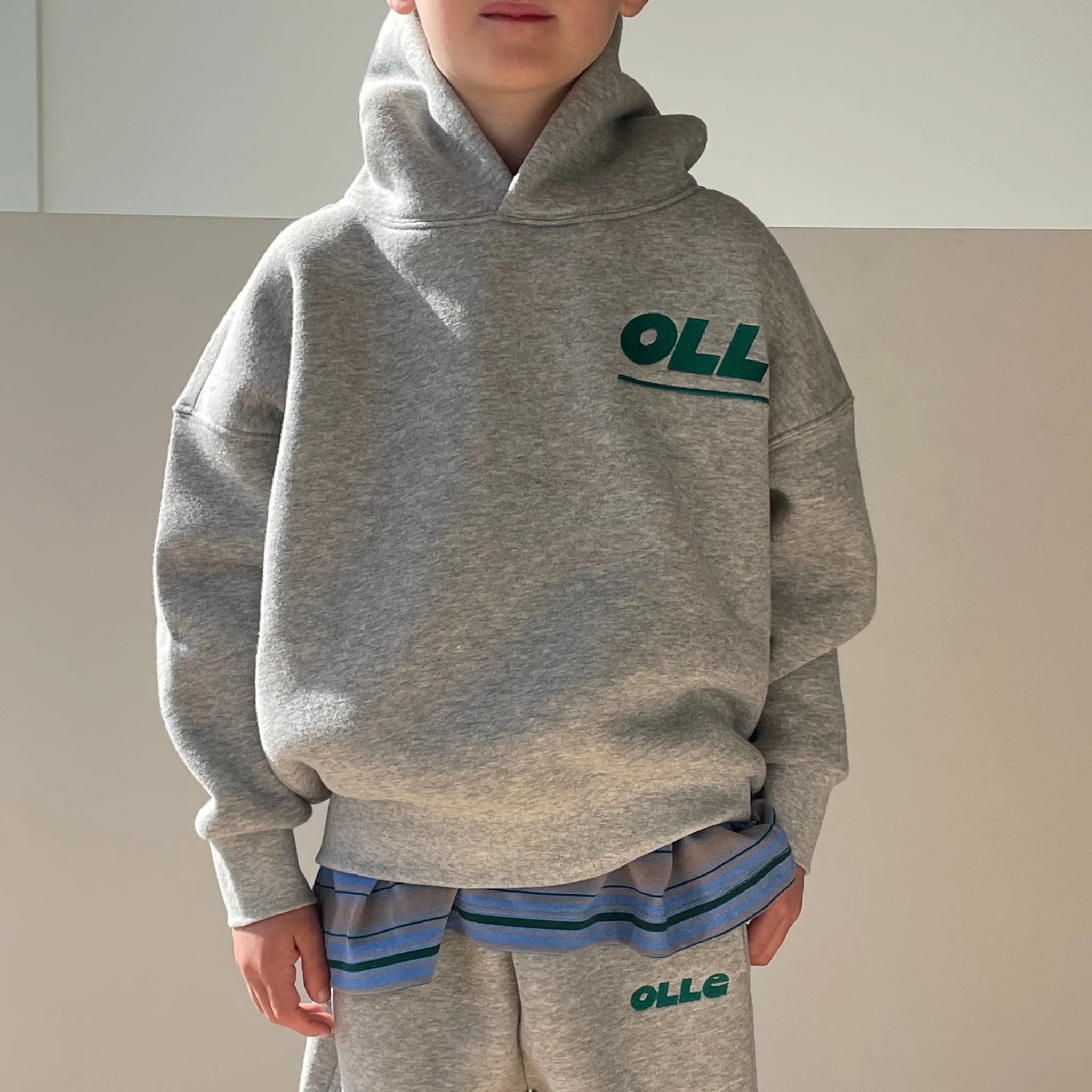 SKATE HOODIE - Grey Marle