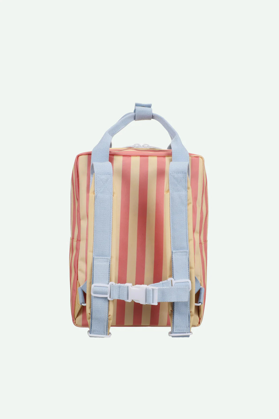 Backpack Medium | Envelope | Stripes | Coral Pink + Sandy Yellow