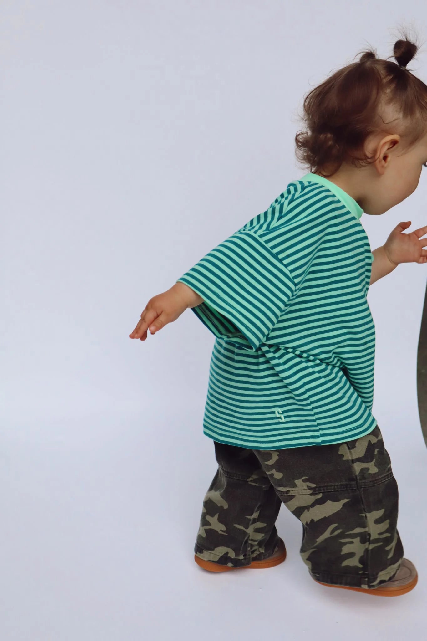 Cool Mint Stripe Tee - Kids