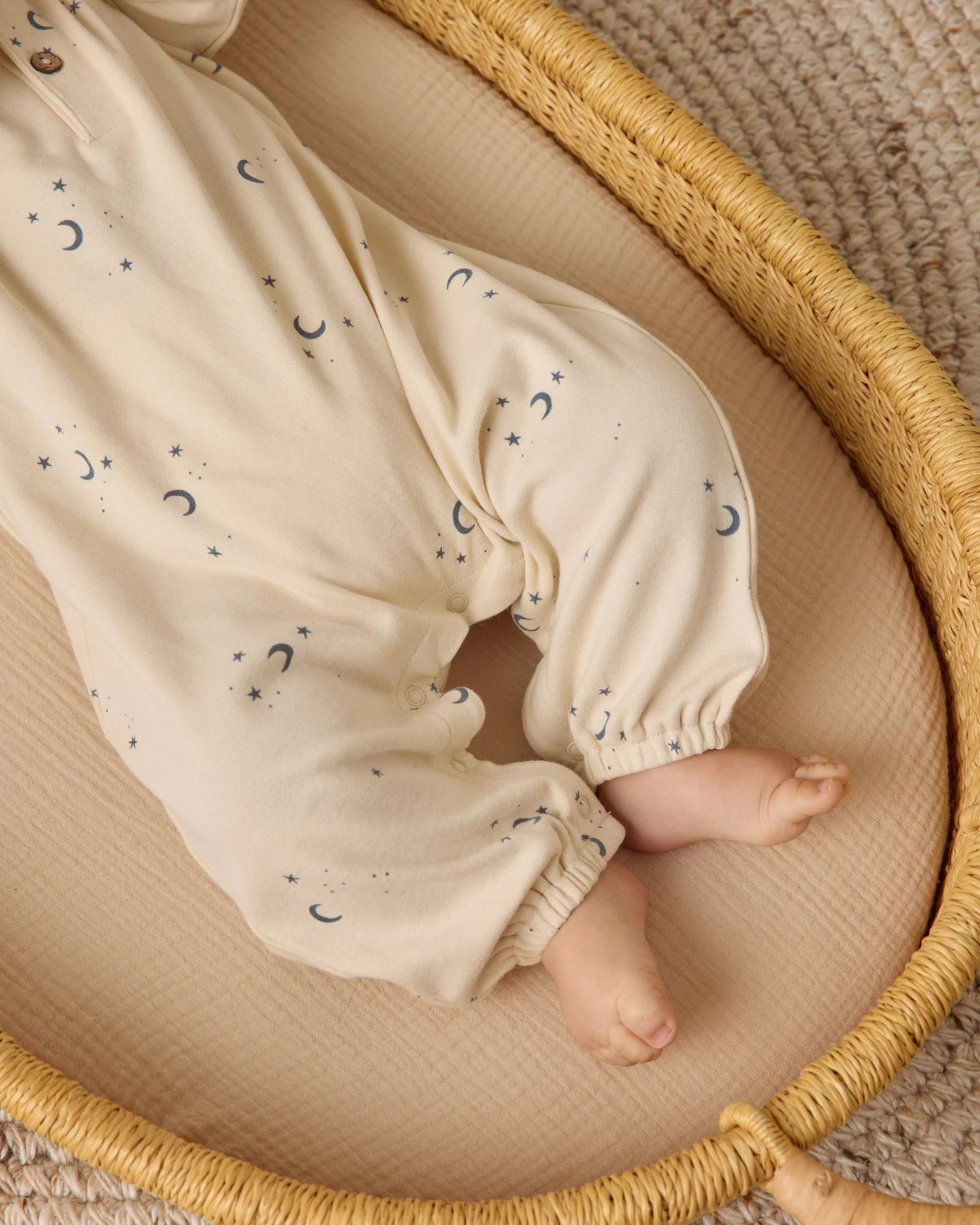 Henley Bubble Jumpsuit - Moons
