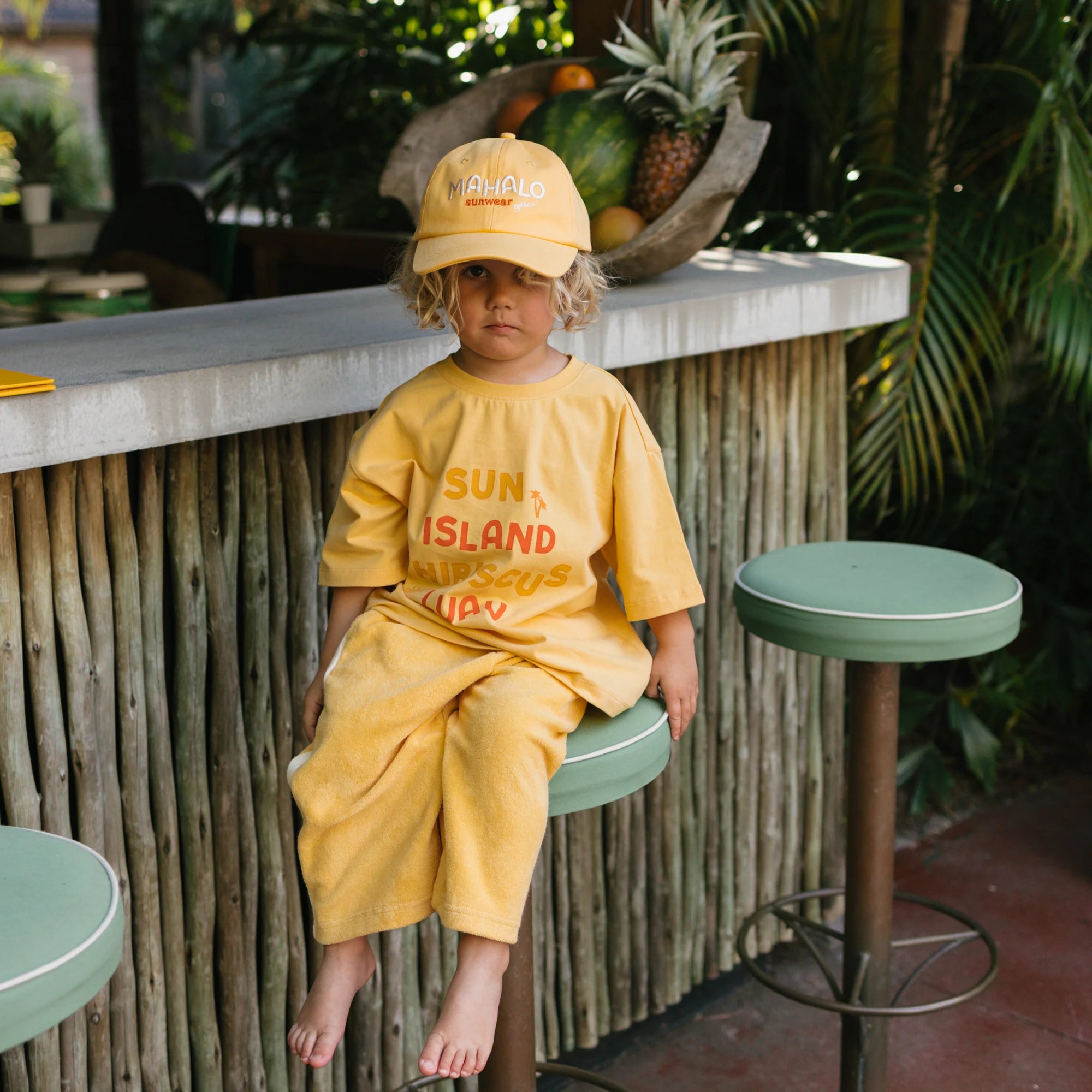 Bon Voyage Relaxed Pants Terry Towel Golden Cream