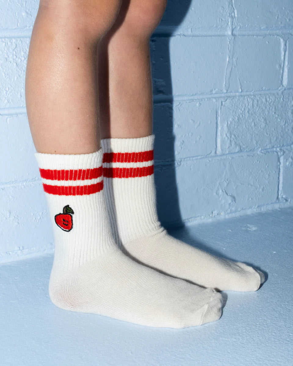 2 Pack Fruit Salad Cotton Socks - Milk