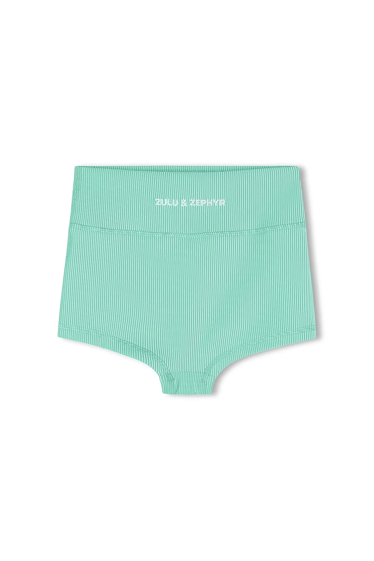 Mini Stripe Boy Short - Aqua