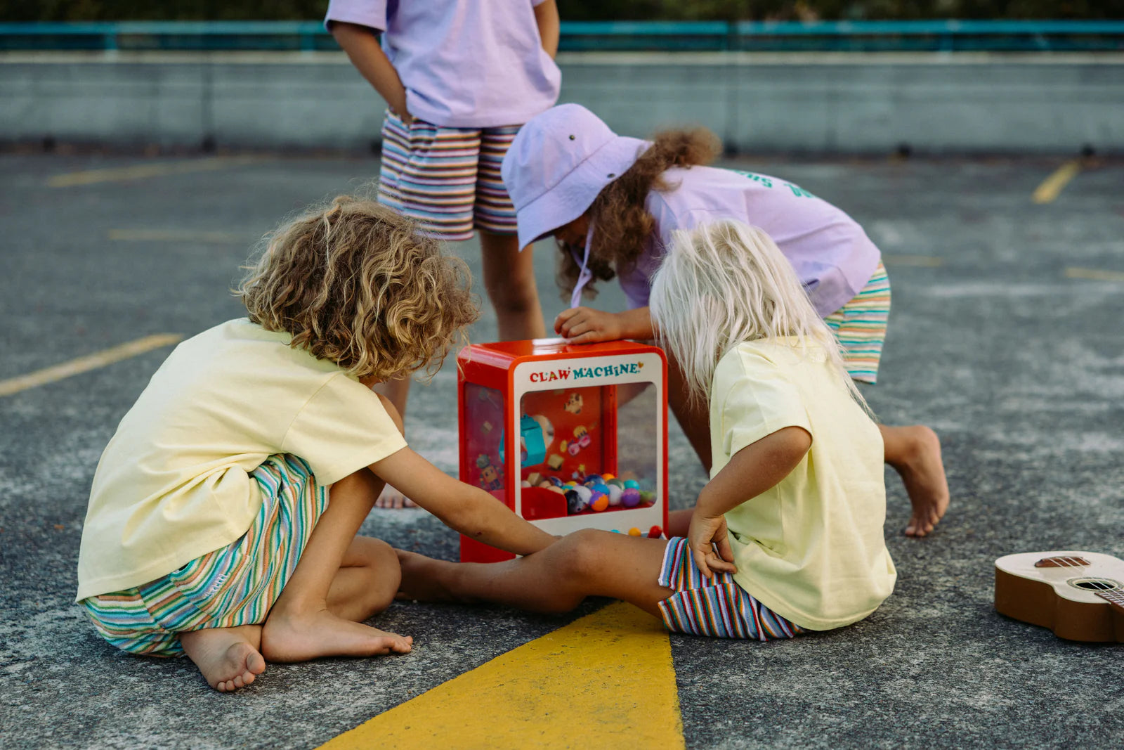 Pine Lime Stripe Terry Short