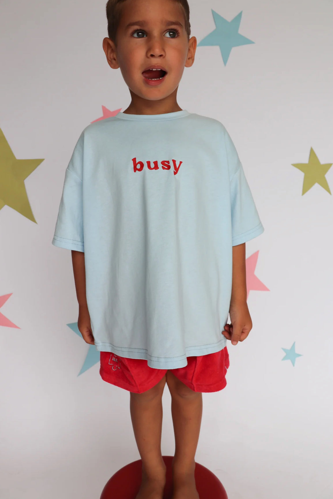 Busy Tee - Sky Blue