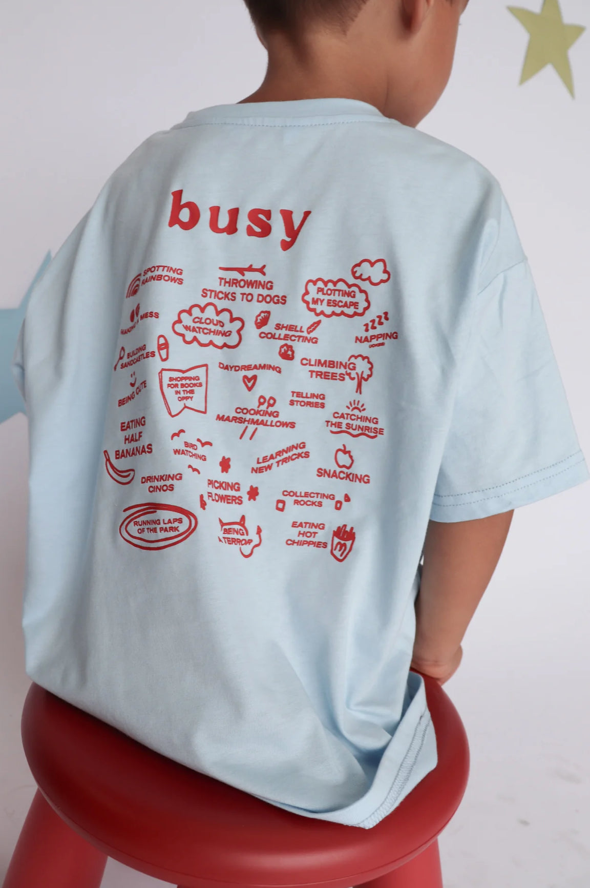 Busy Tee - Sky Blue