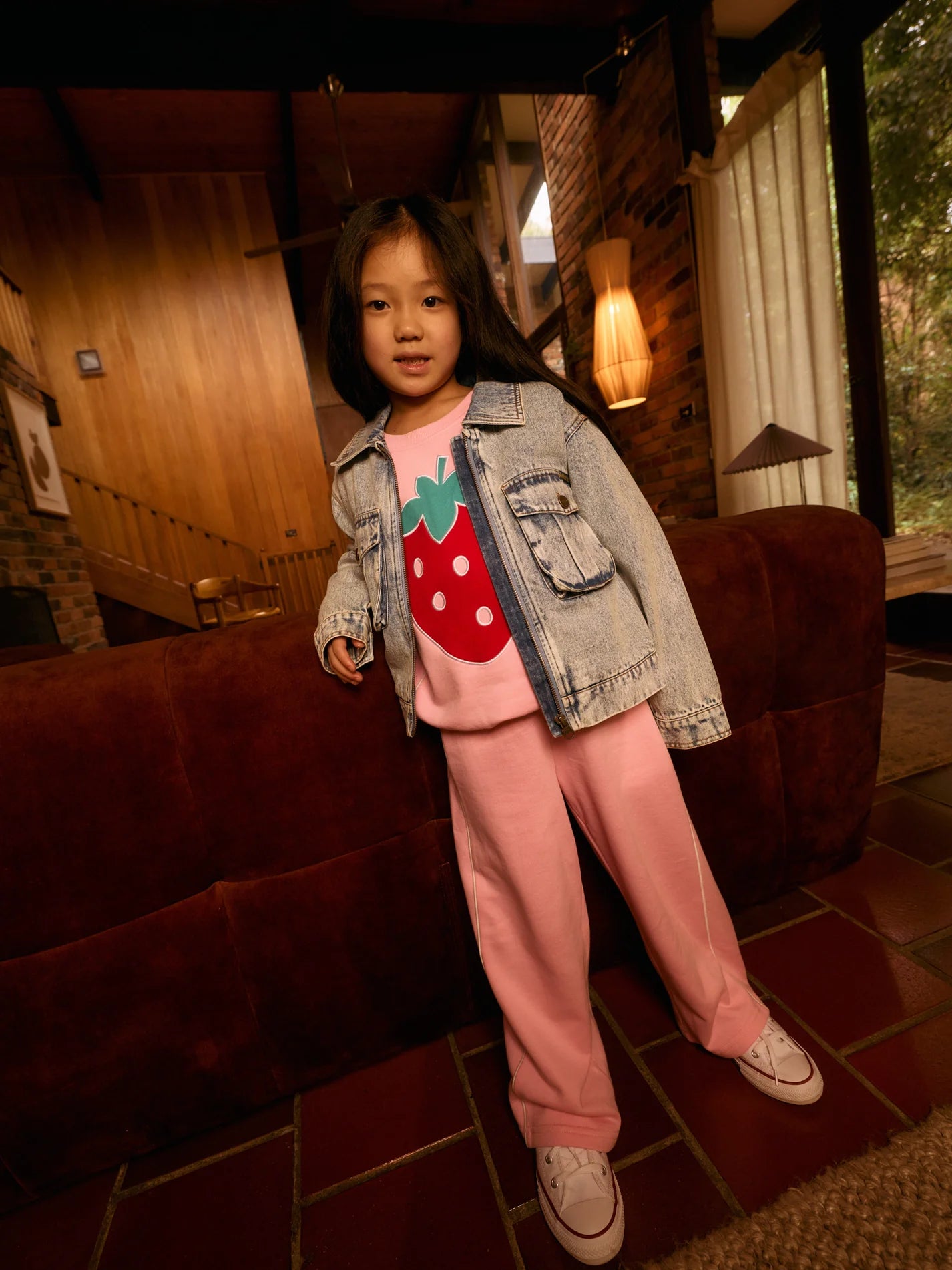 Wide Leg Piped Sweatpants