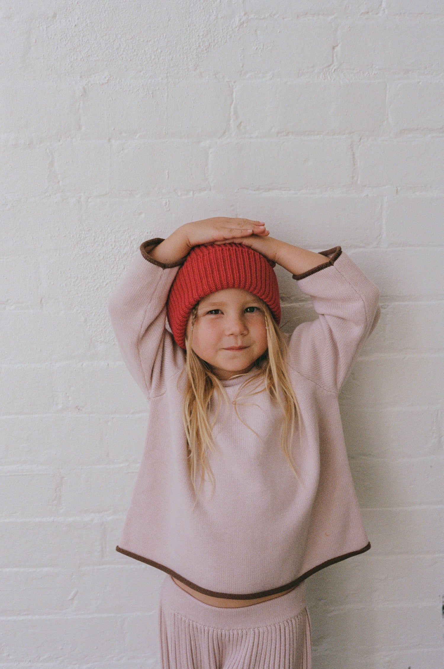 Essential Knit Jumper | Dusty Pink