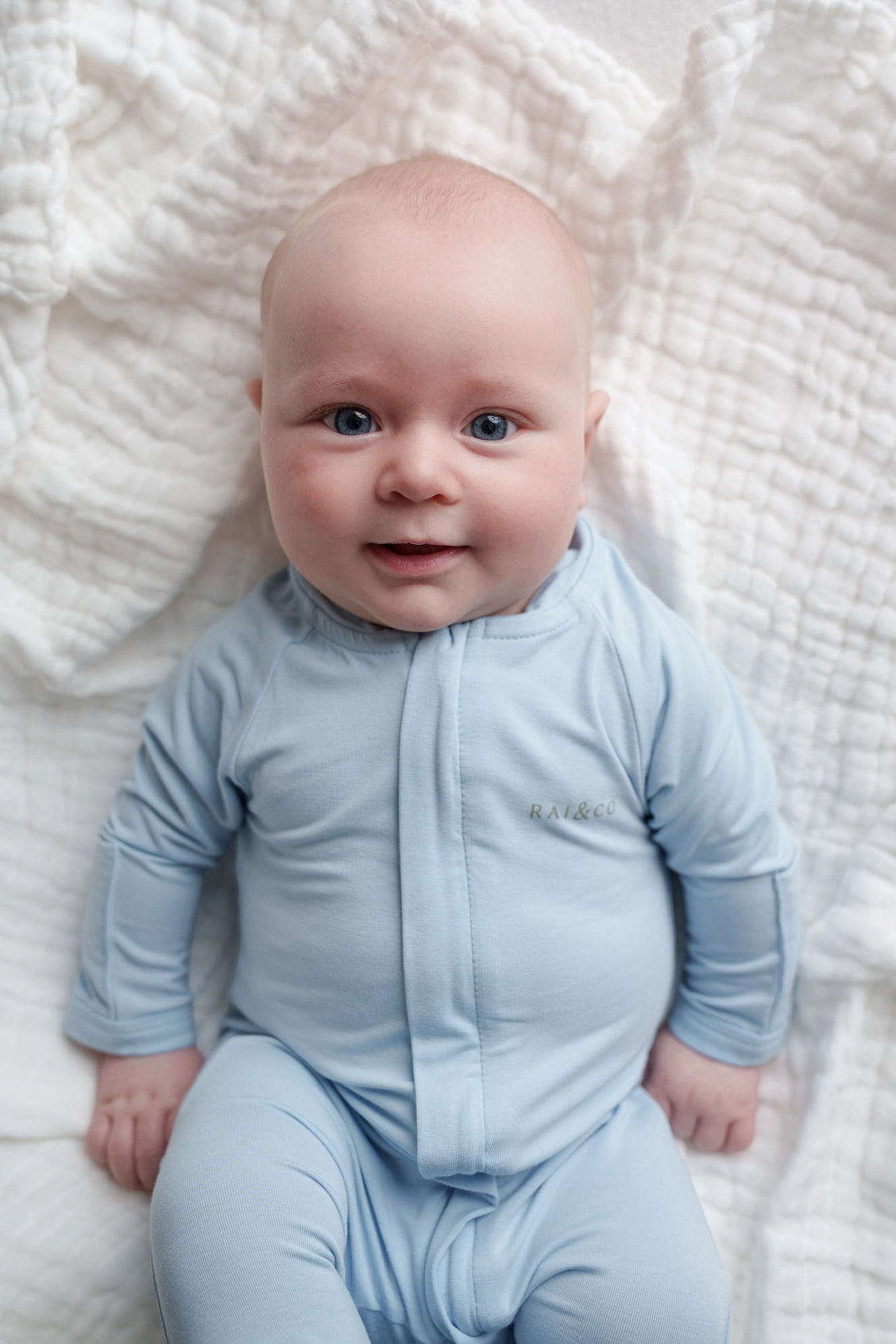 Lightweight Bamboo Onesie - Blue