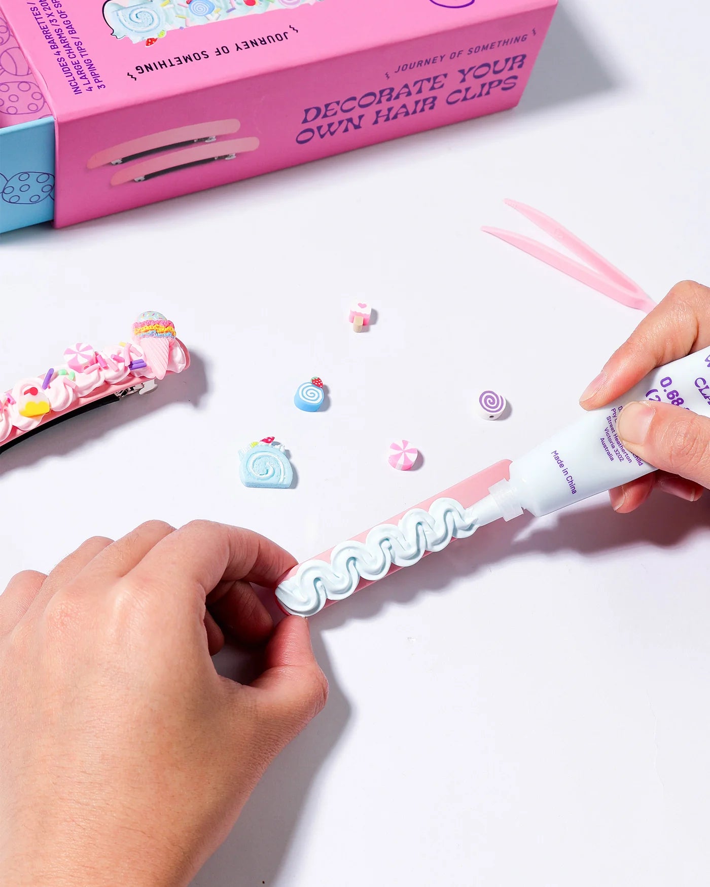 Decorate Your Own Hair Clips - DIY hair clip set