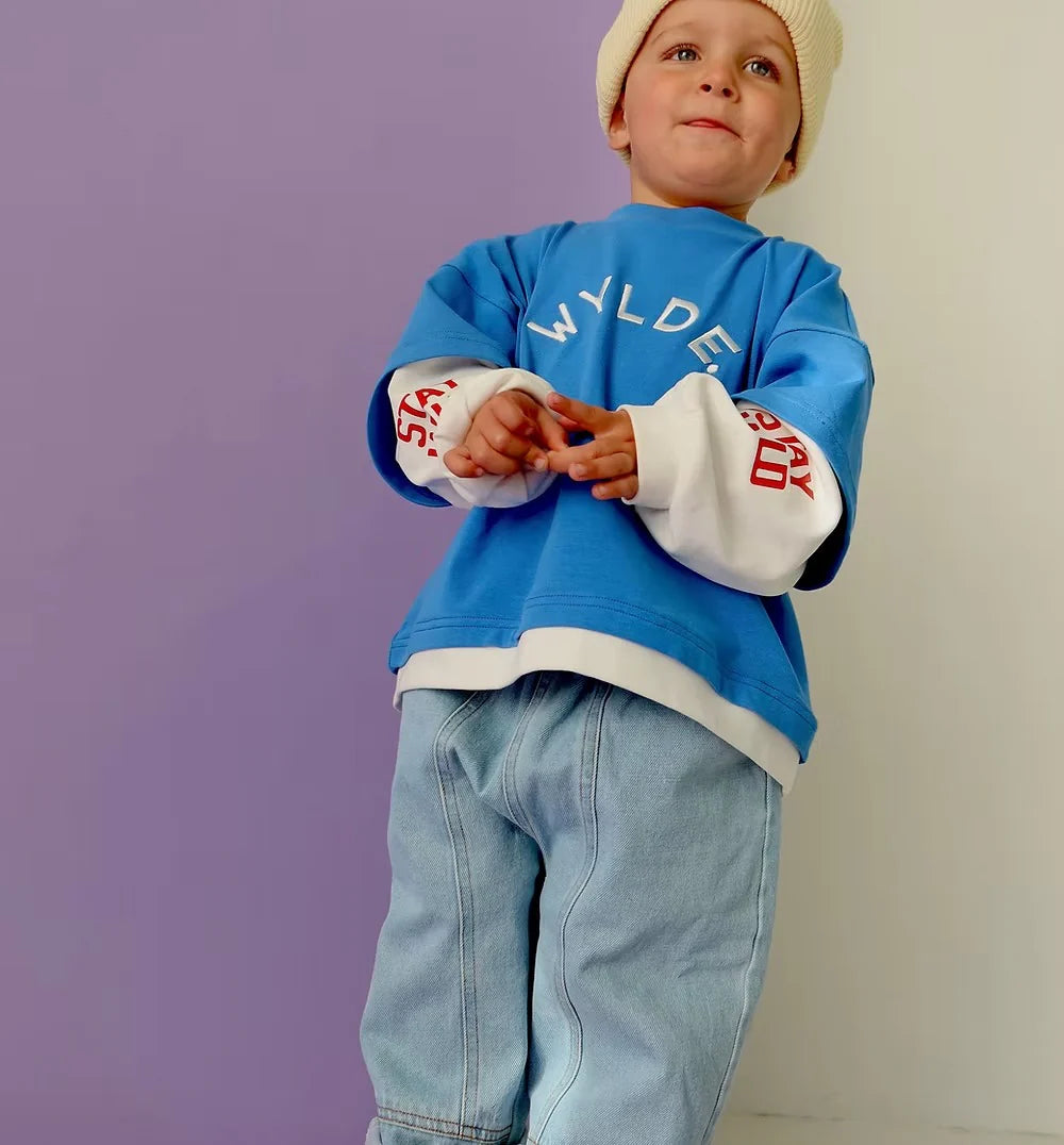 Roar L/S layer tee - Blue