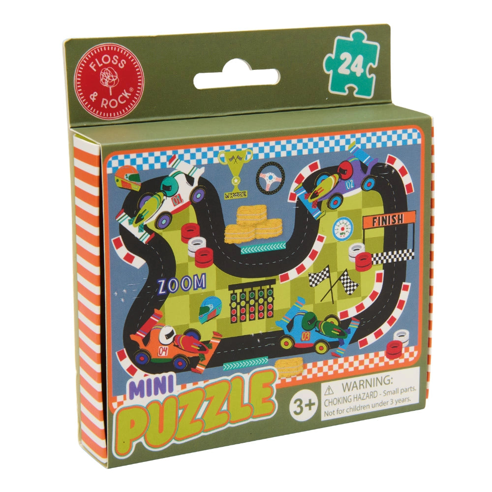 24 Pc Mini Puzzle - Cars