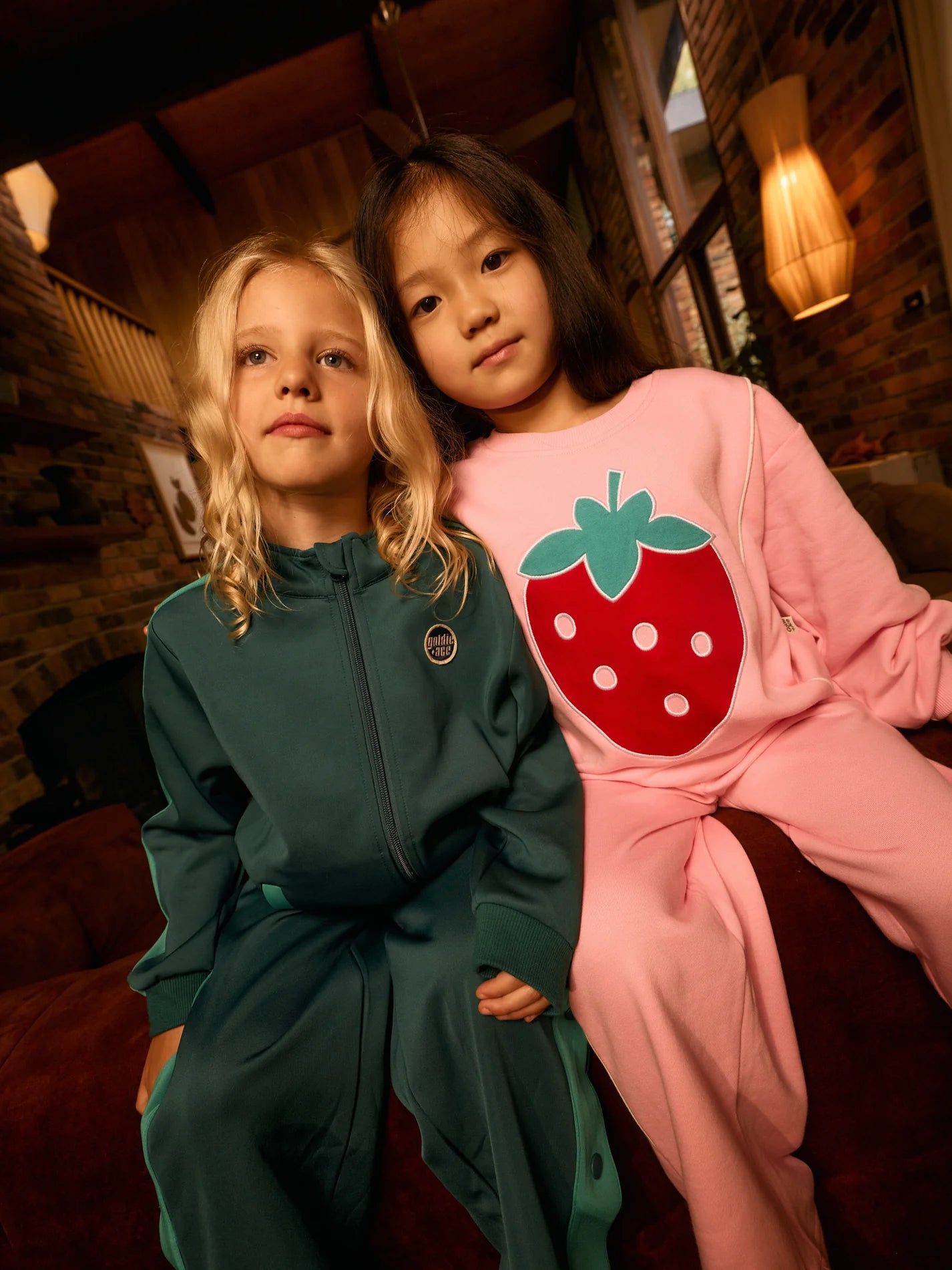 Wide Leg Piped Sweatpants