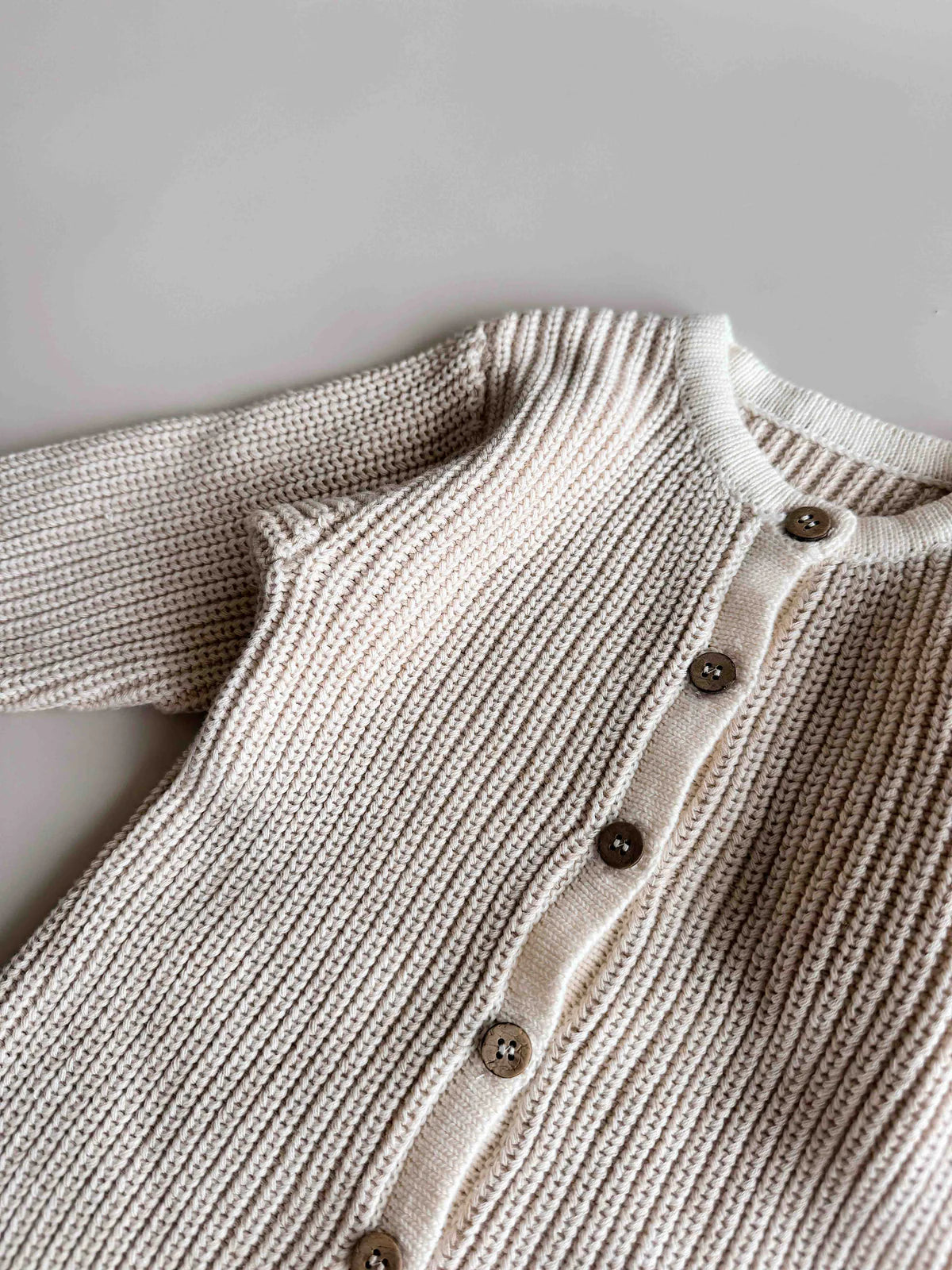 Chunky Full Romper - Oat