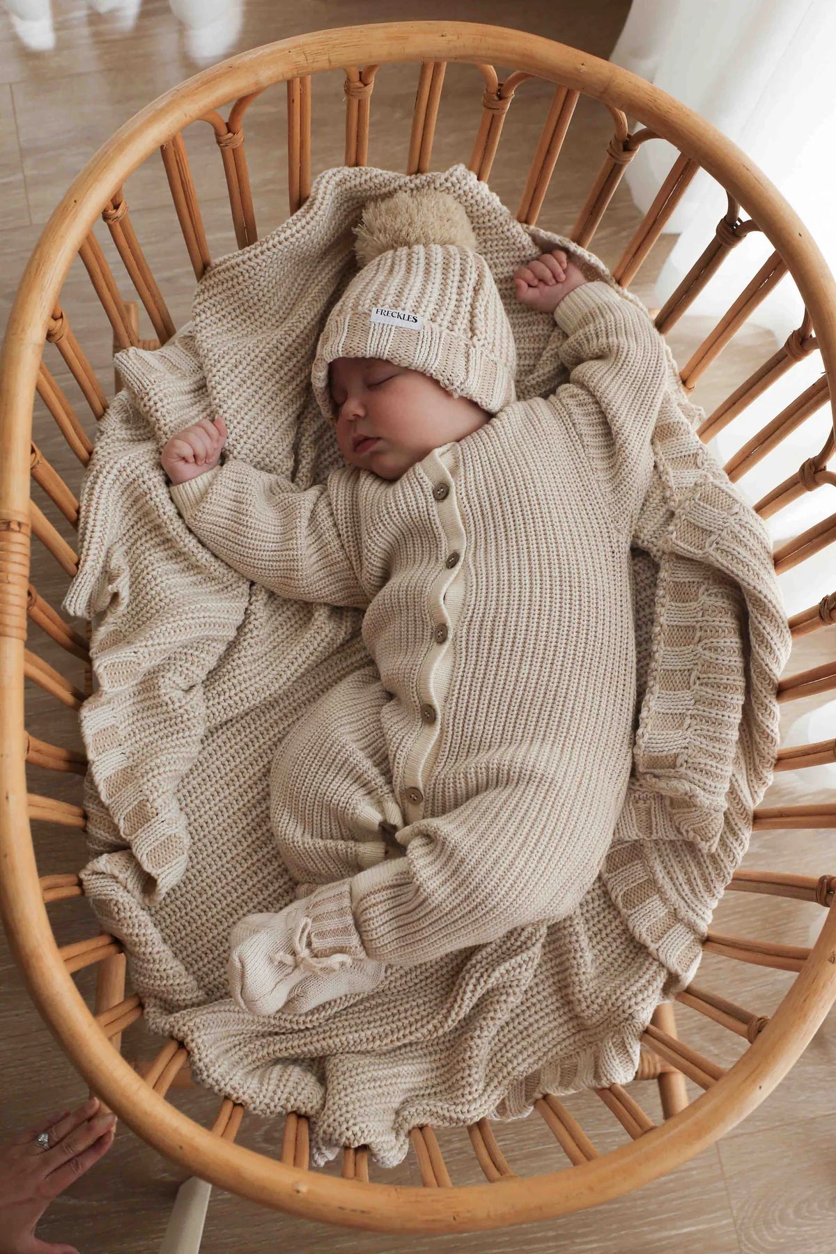 Chunky Full Romper - Oat