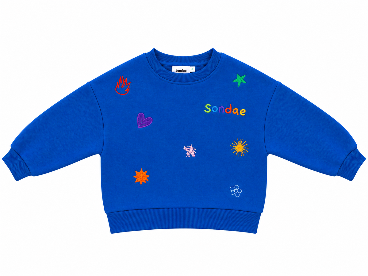 Electric blue jumper