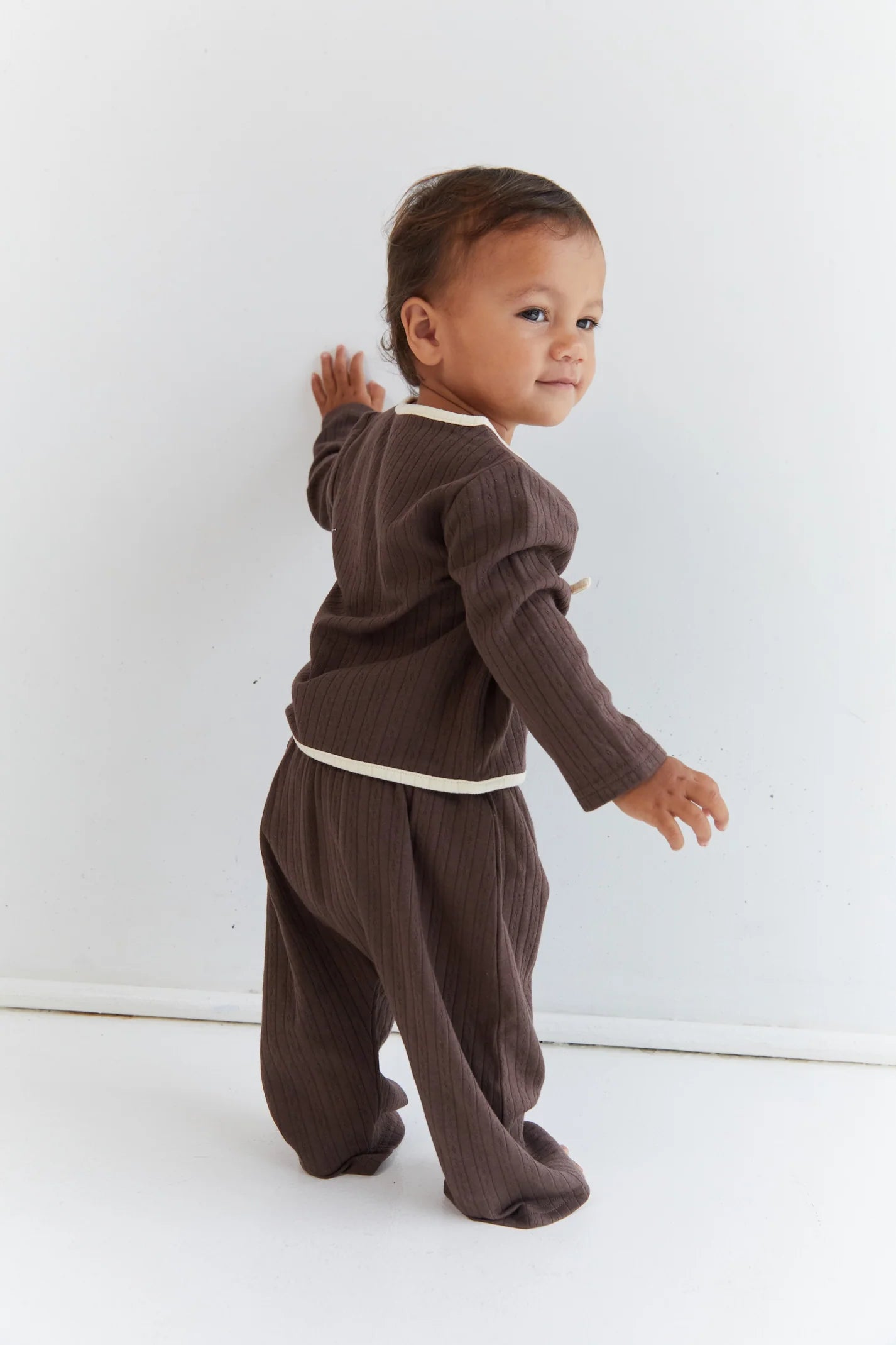 August Pointelle Set - Cocoa