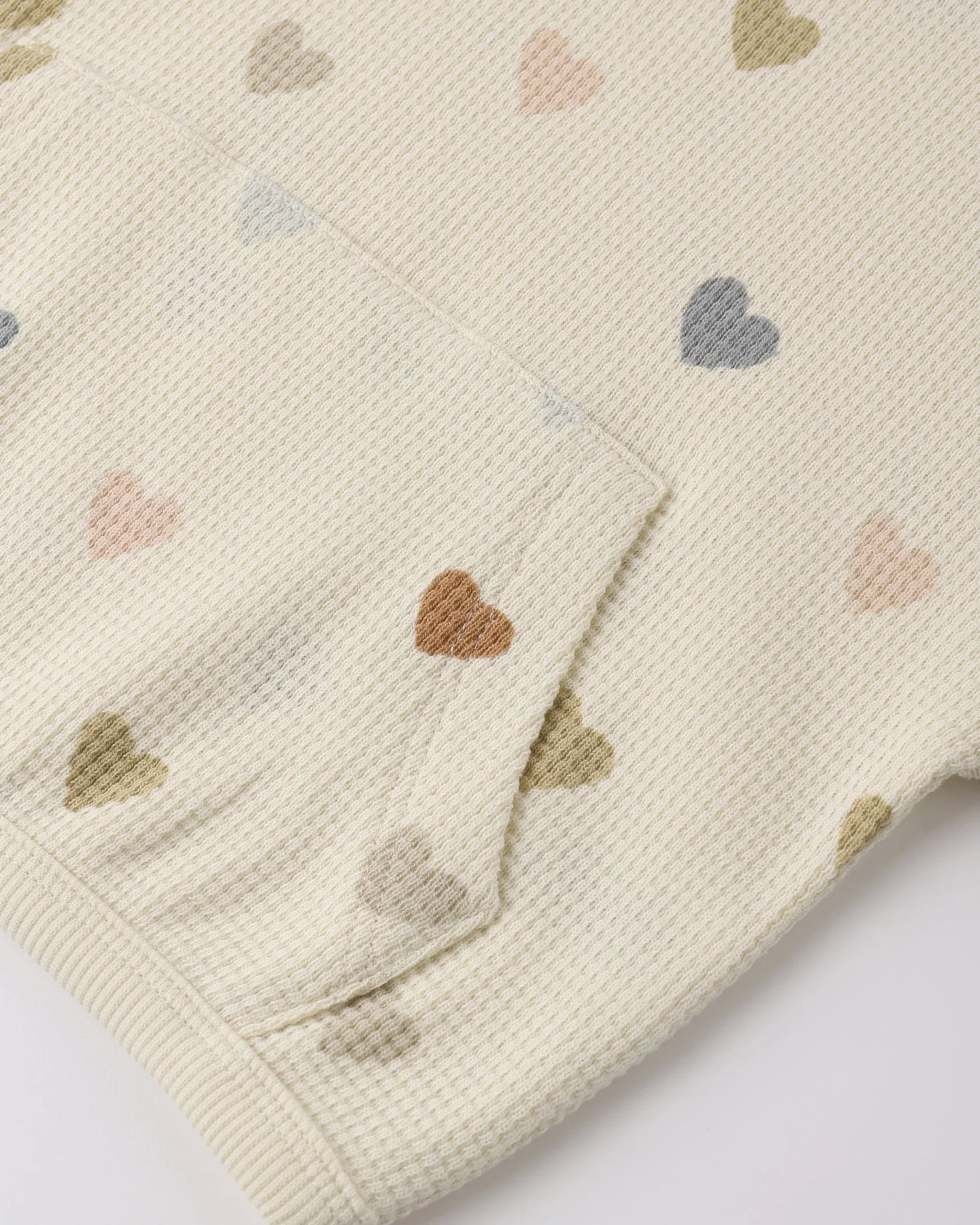 Waffle Sweater Set Confetti Hearts