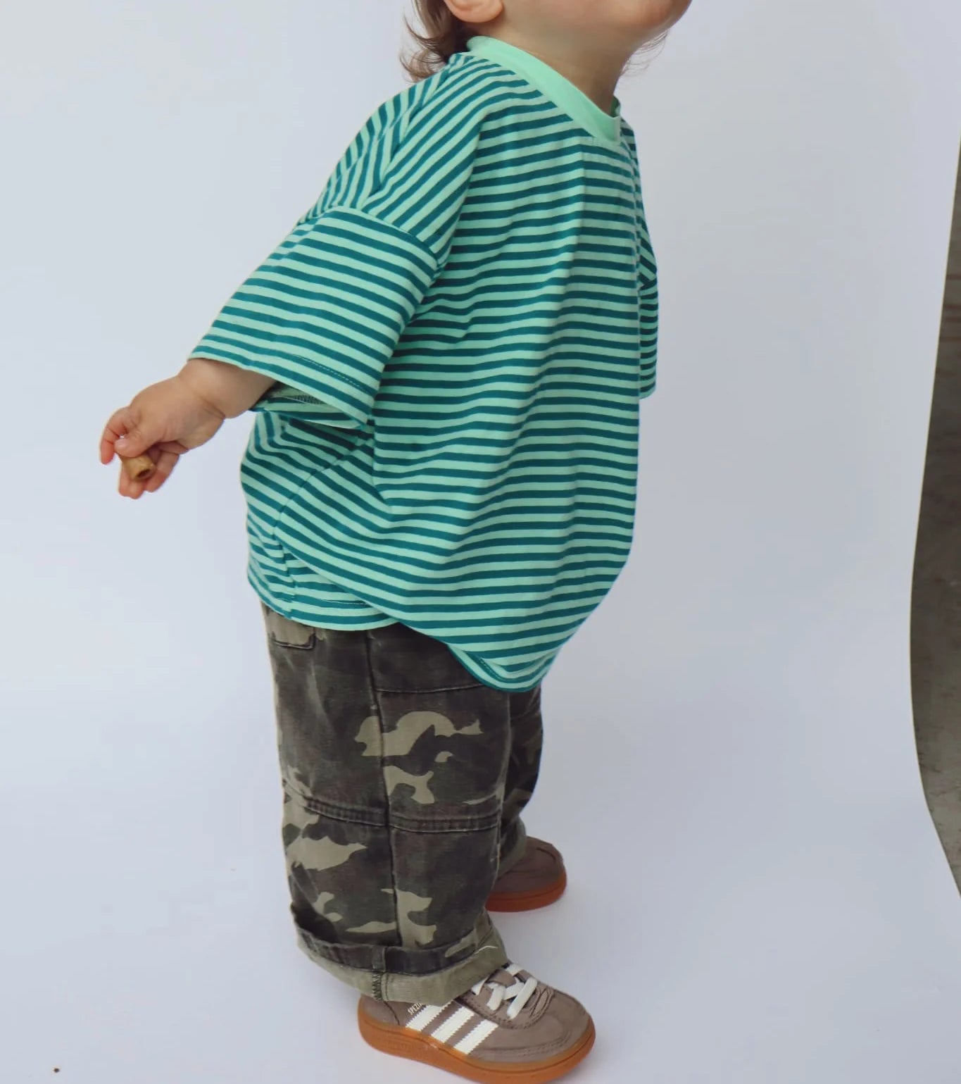 Cool Mint Stripe Tee - Kids