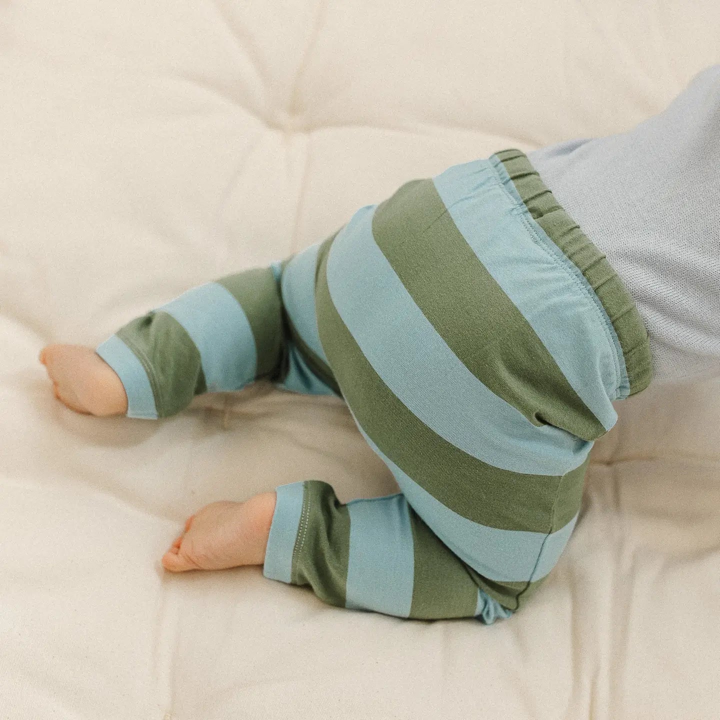 Roll-Up Simple Pants - Rugby Stripe