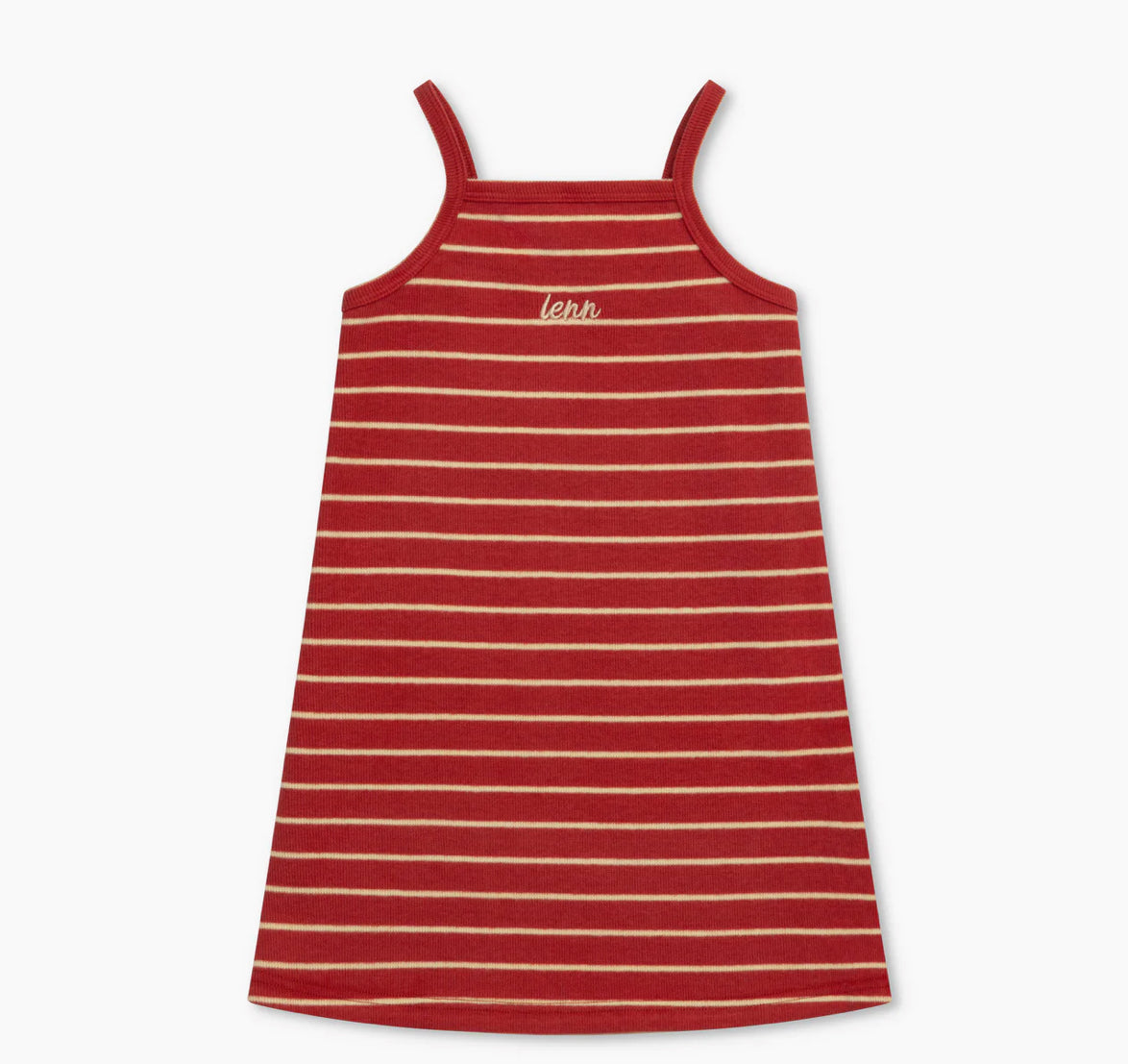 Outdoors Dress - Fiery Red Stripe
