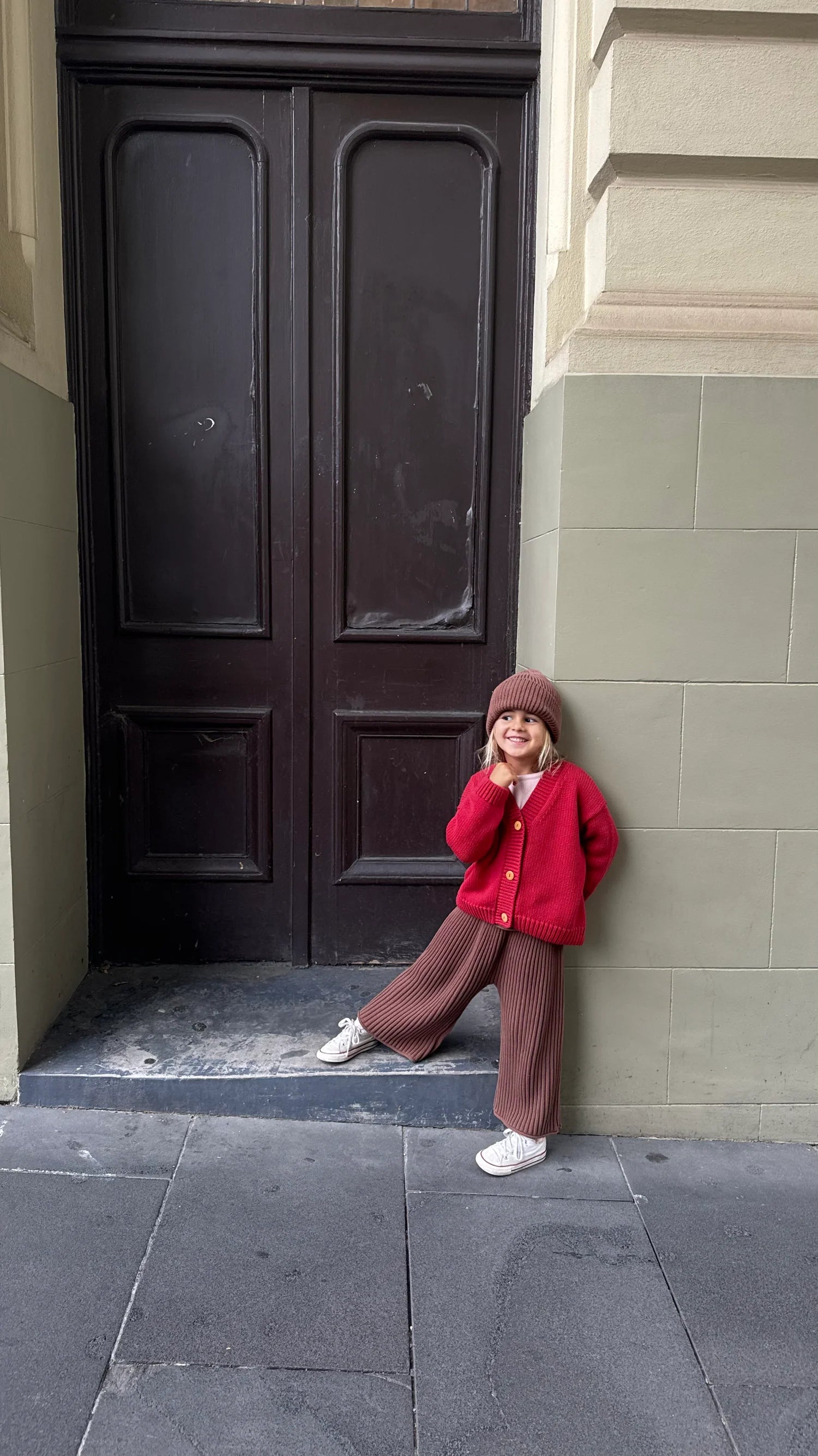 Wool Knit Cardigan| Chilli