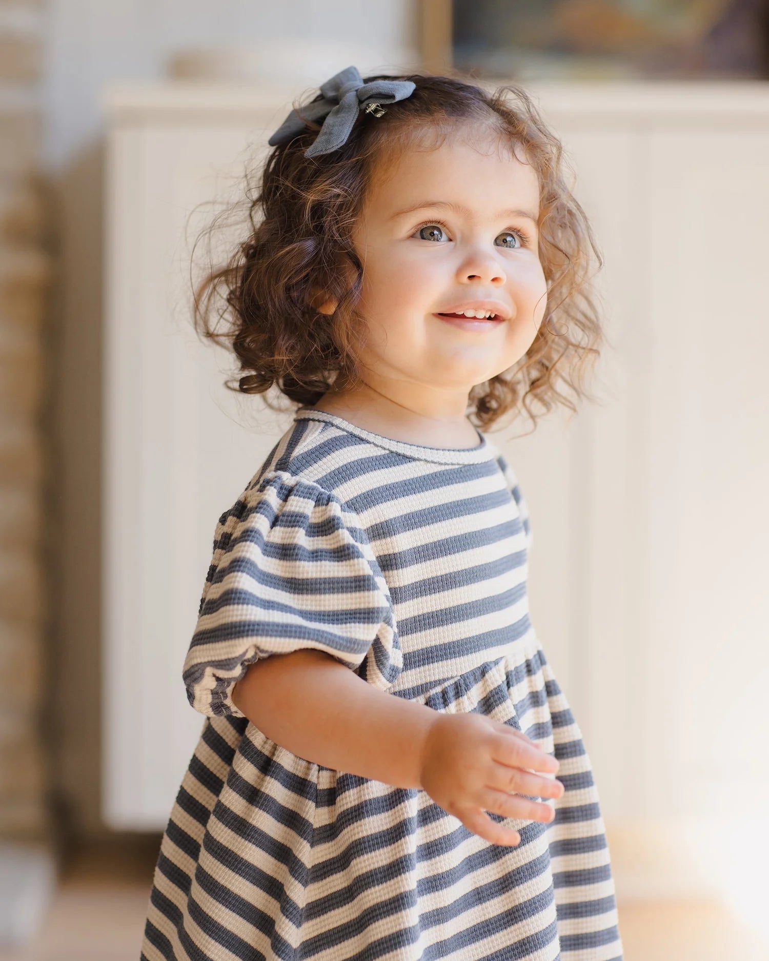 Darla Dress - Ocean Stripe