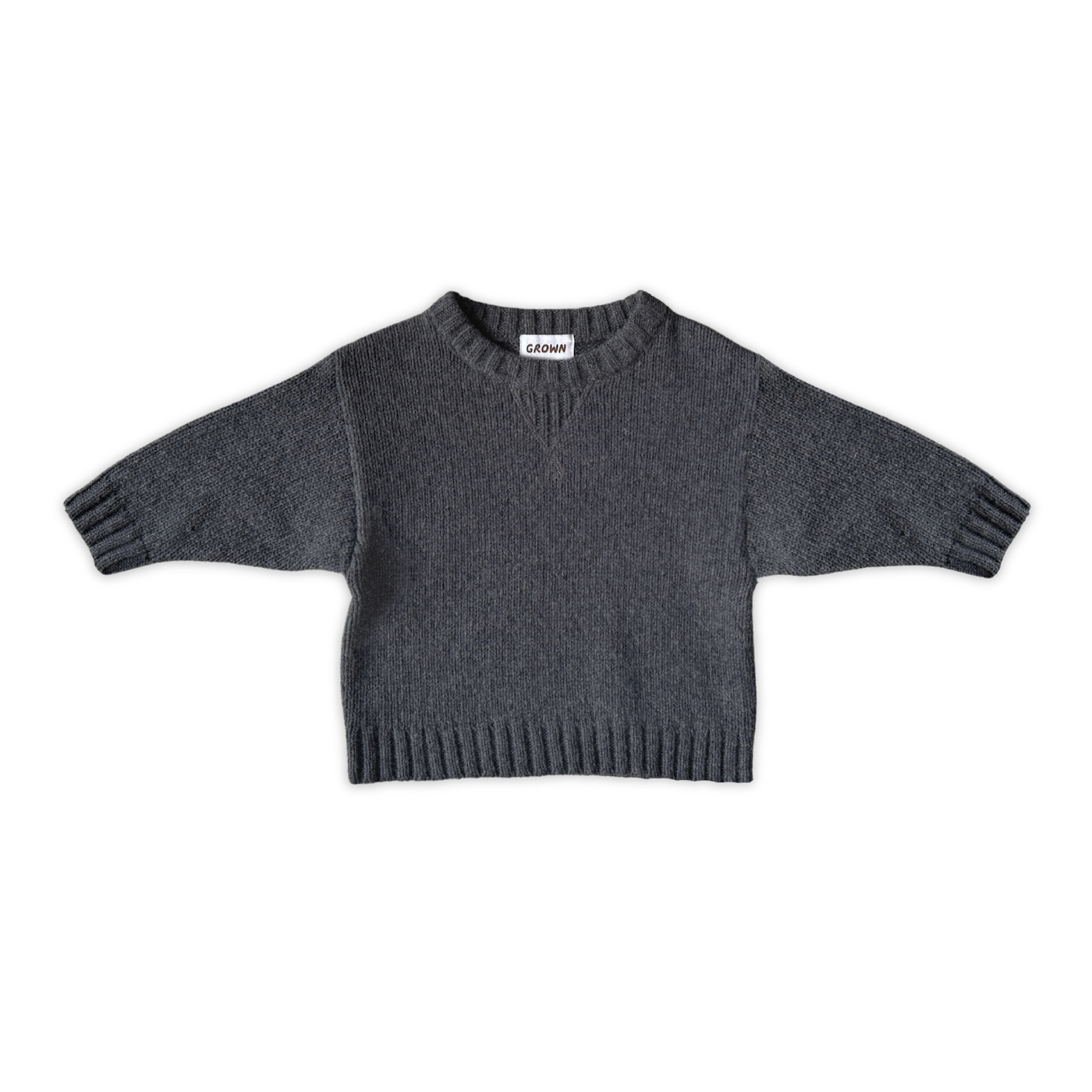 Merino Blend Rib Knit Pullover