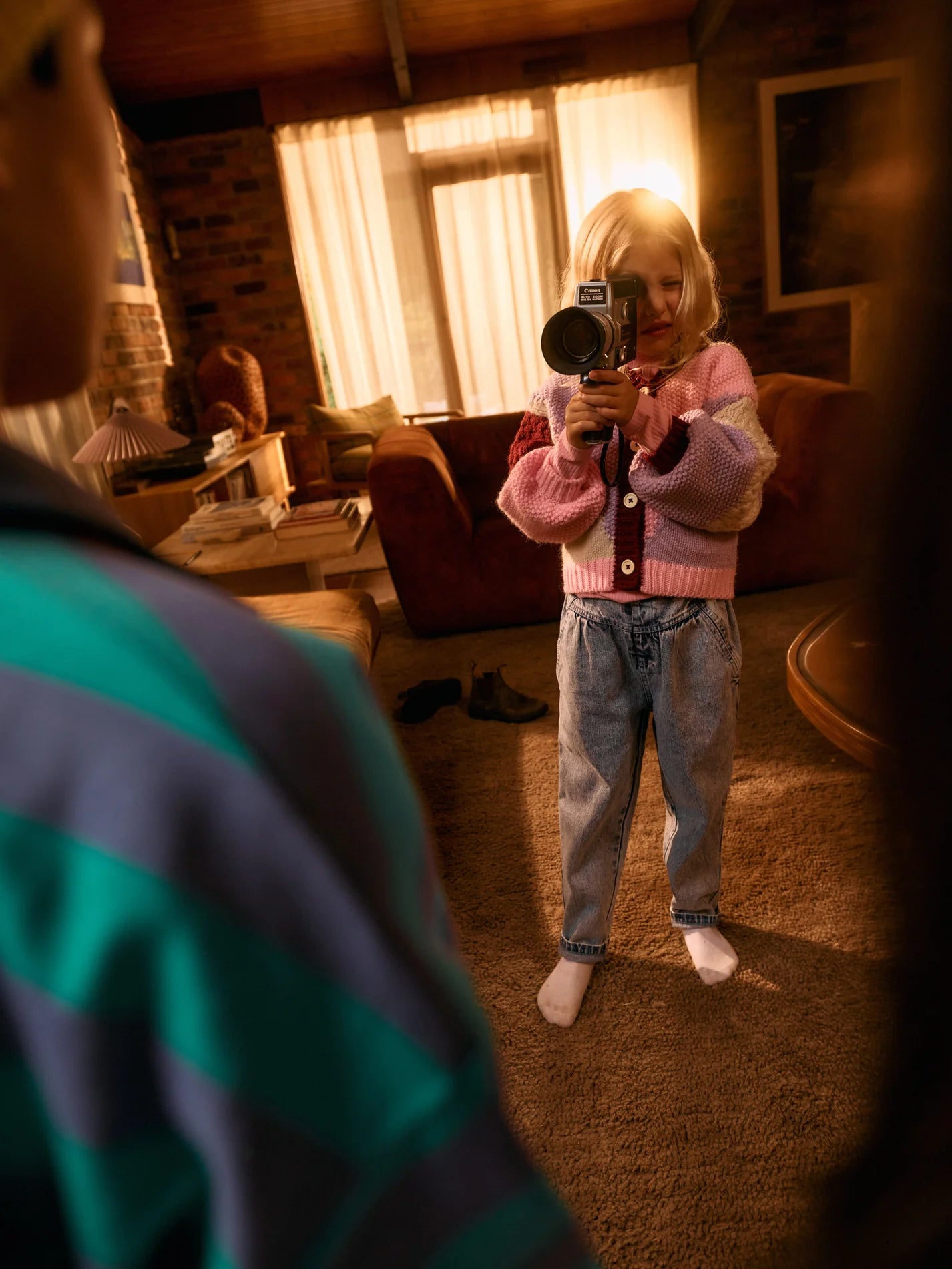 Colour Block Knit Cardigan